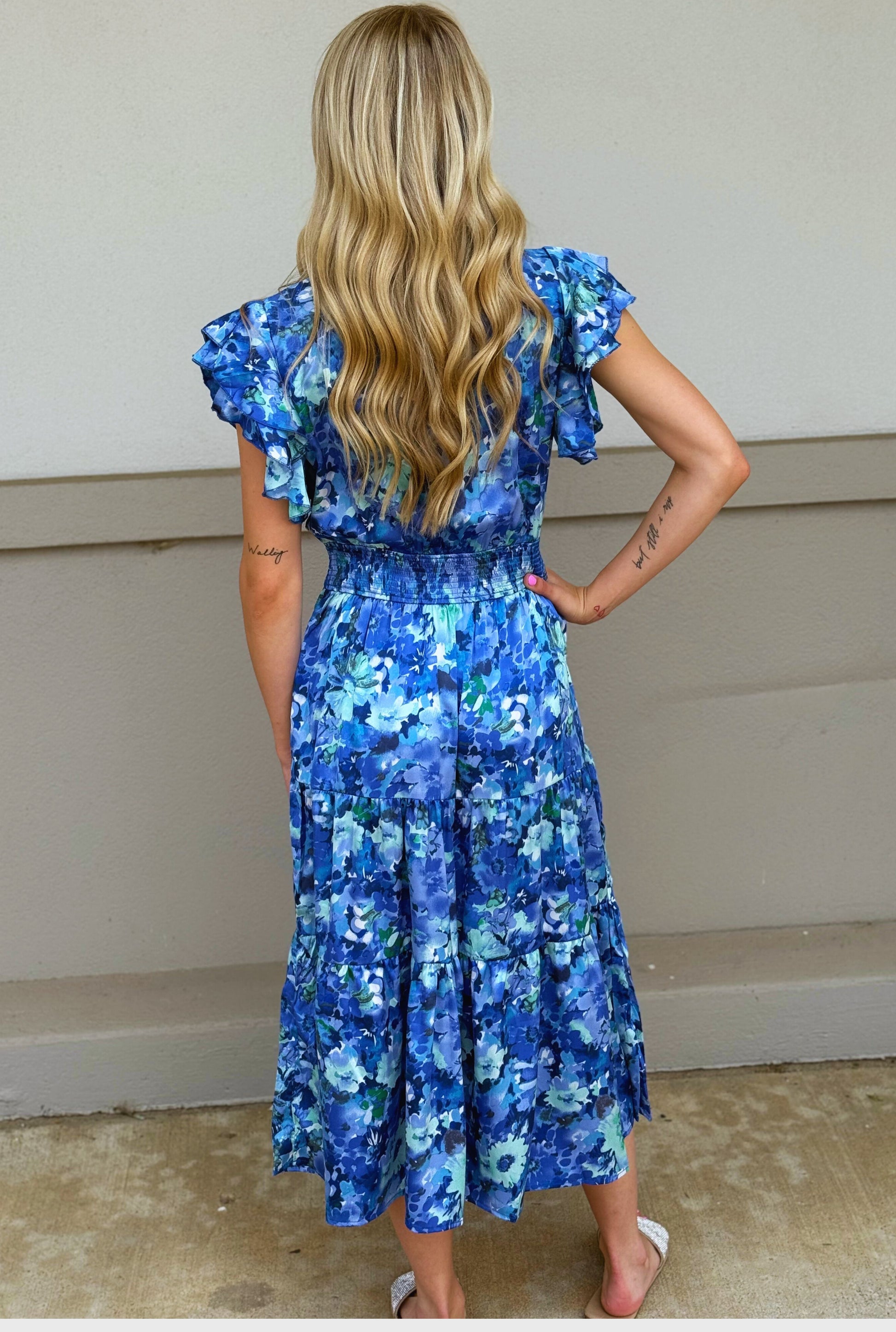BLUE ALEXA DRESS