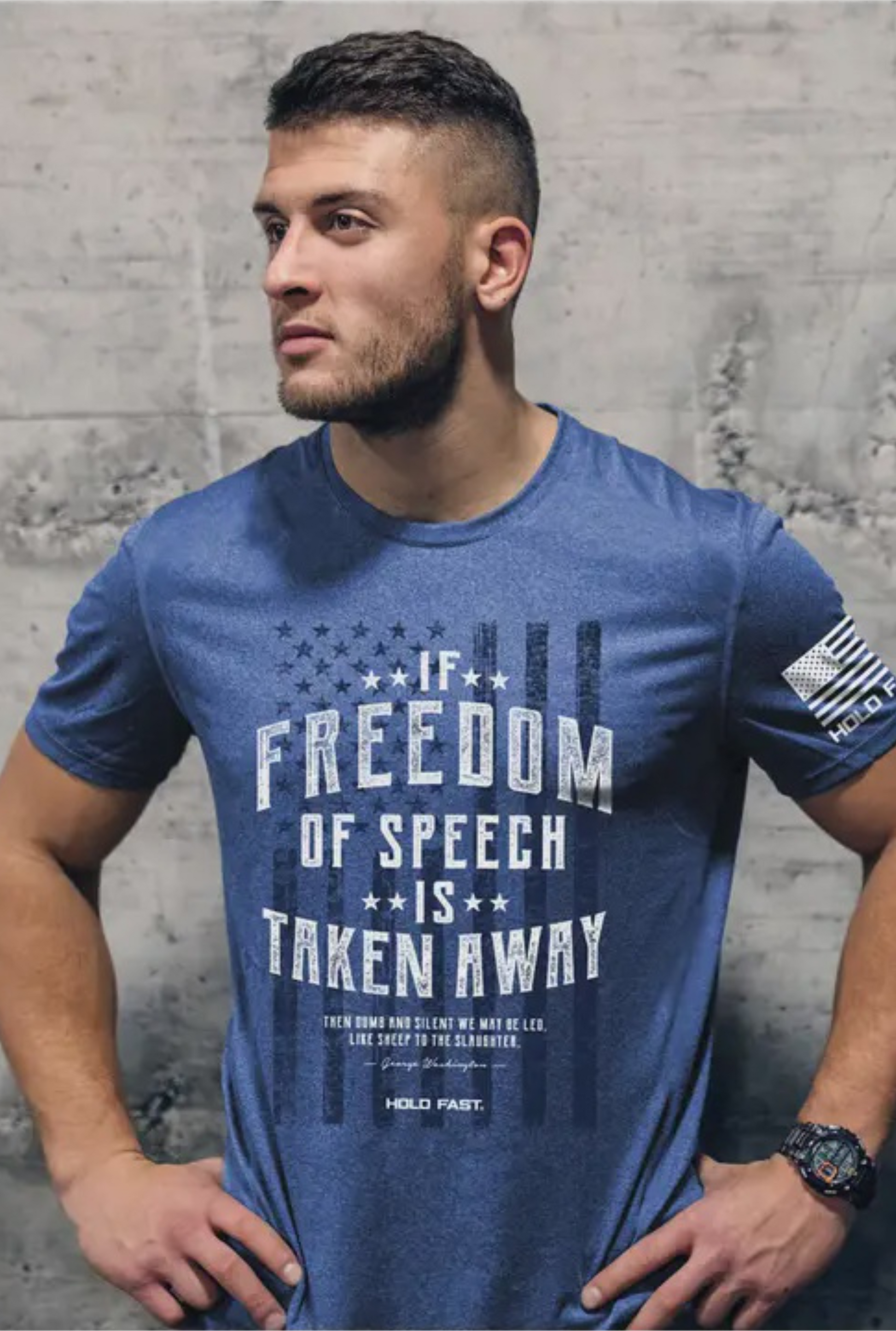 Mens T-Shirt George Washington Speech
