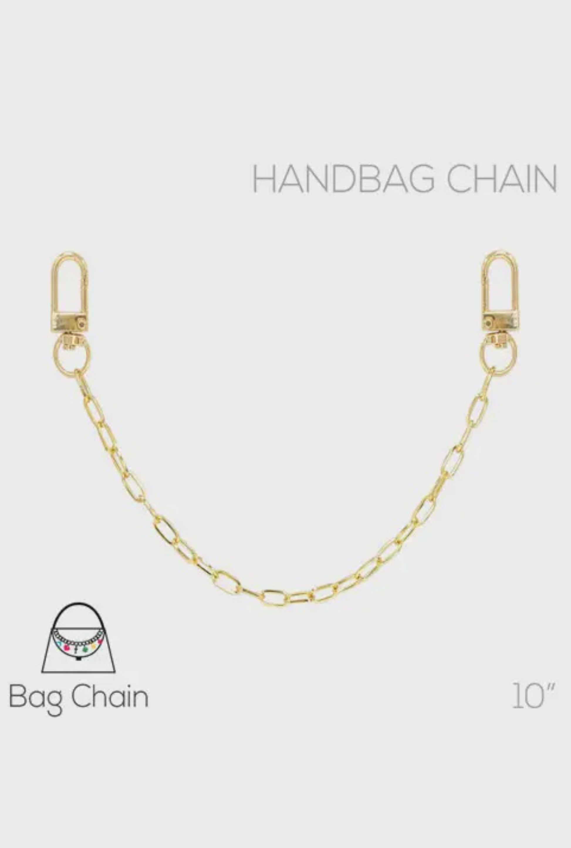 Gold Chain For Adding Purse Charms