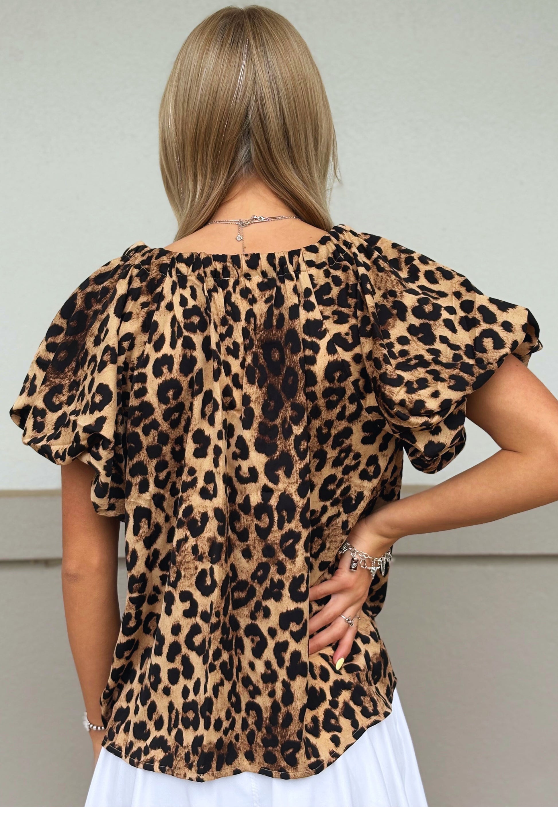 LEOPARD ROBIN TOP