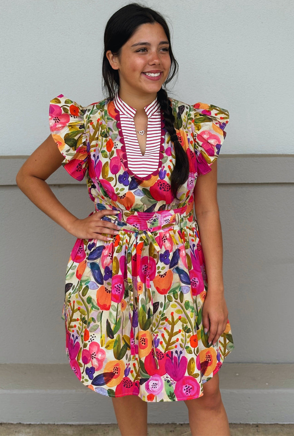 FUCHSIA MAGGIE DRESS