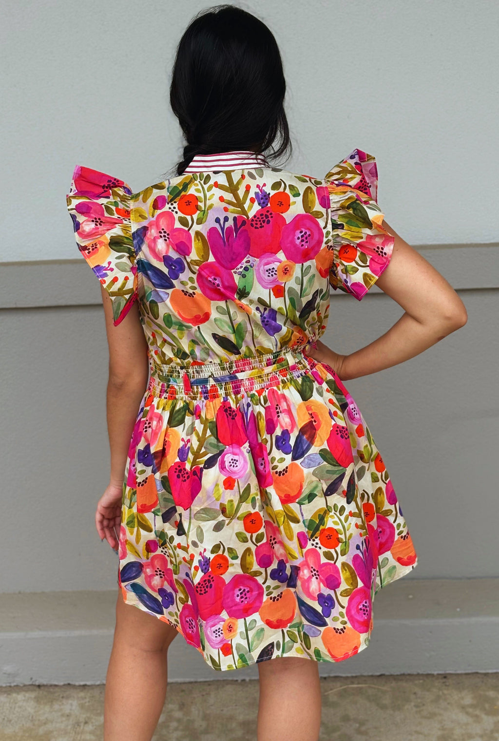 FUCHSIA MAGGIE DRESS