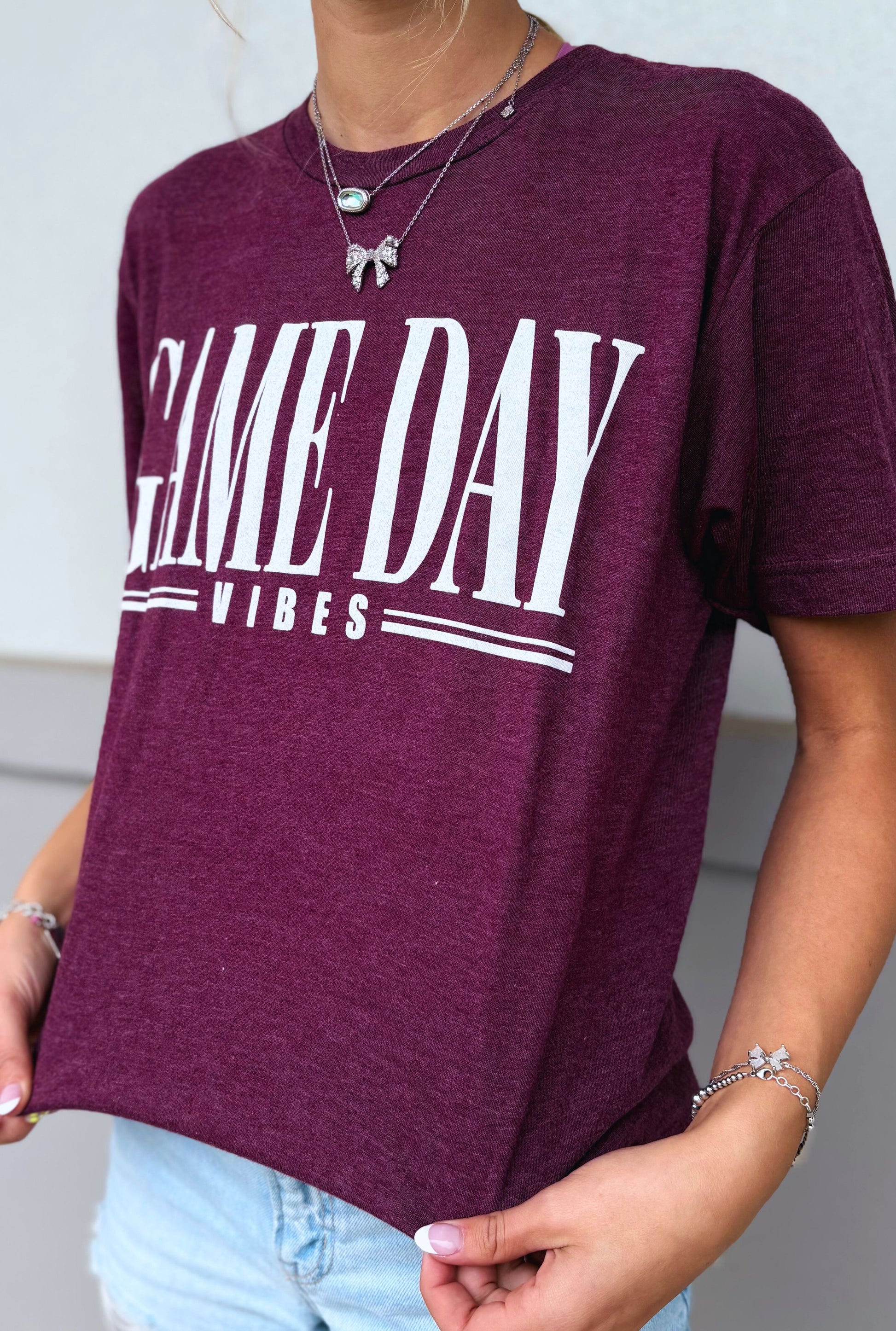 MAROON GAME DAY GRAPHIC TEE