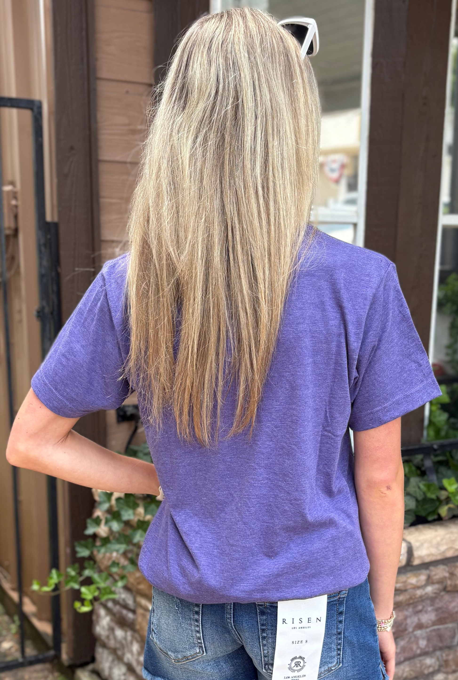 Purple Bow Tee