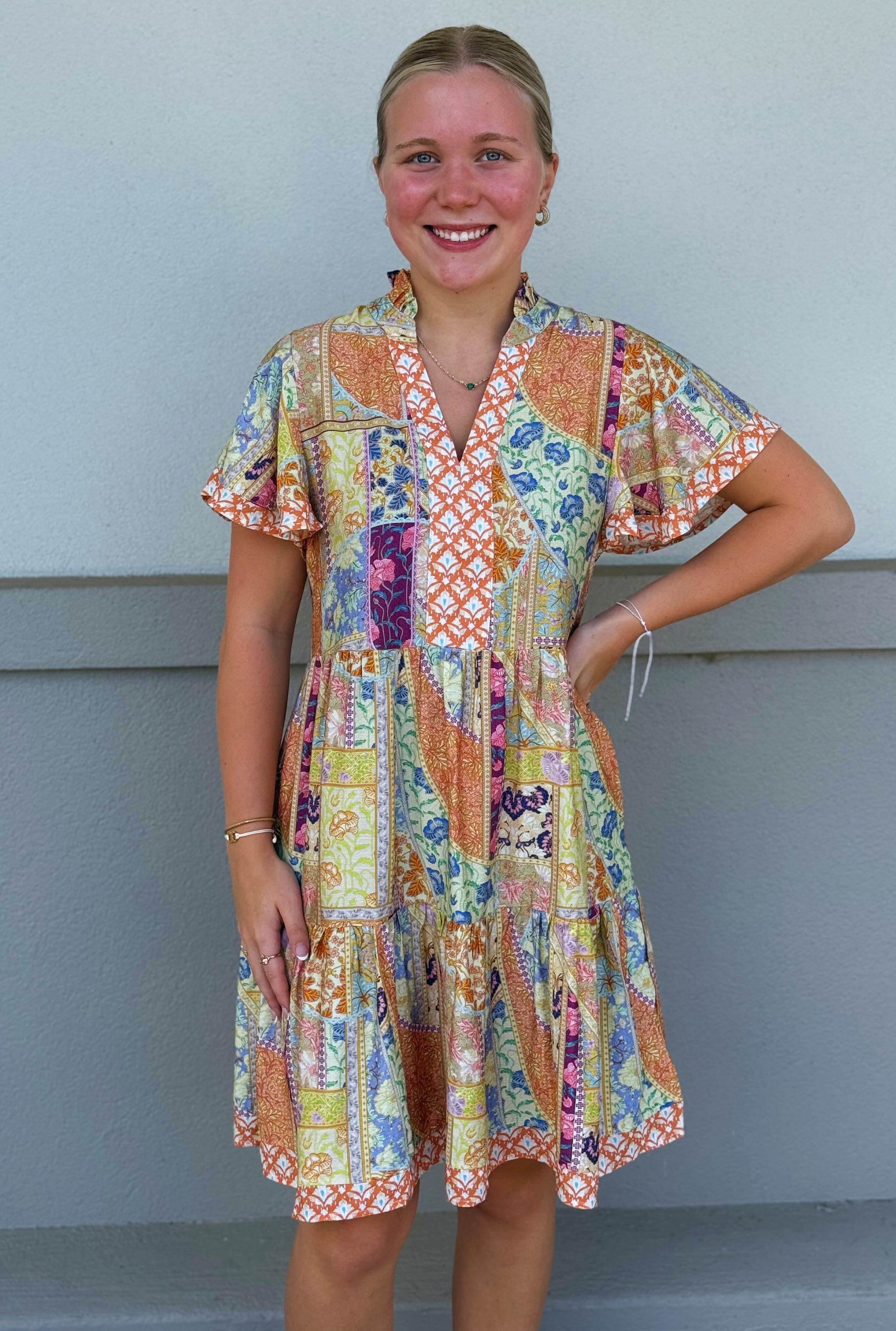 ORANGE SOPHIA DRESS
