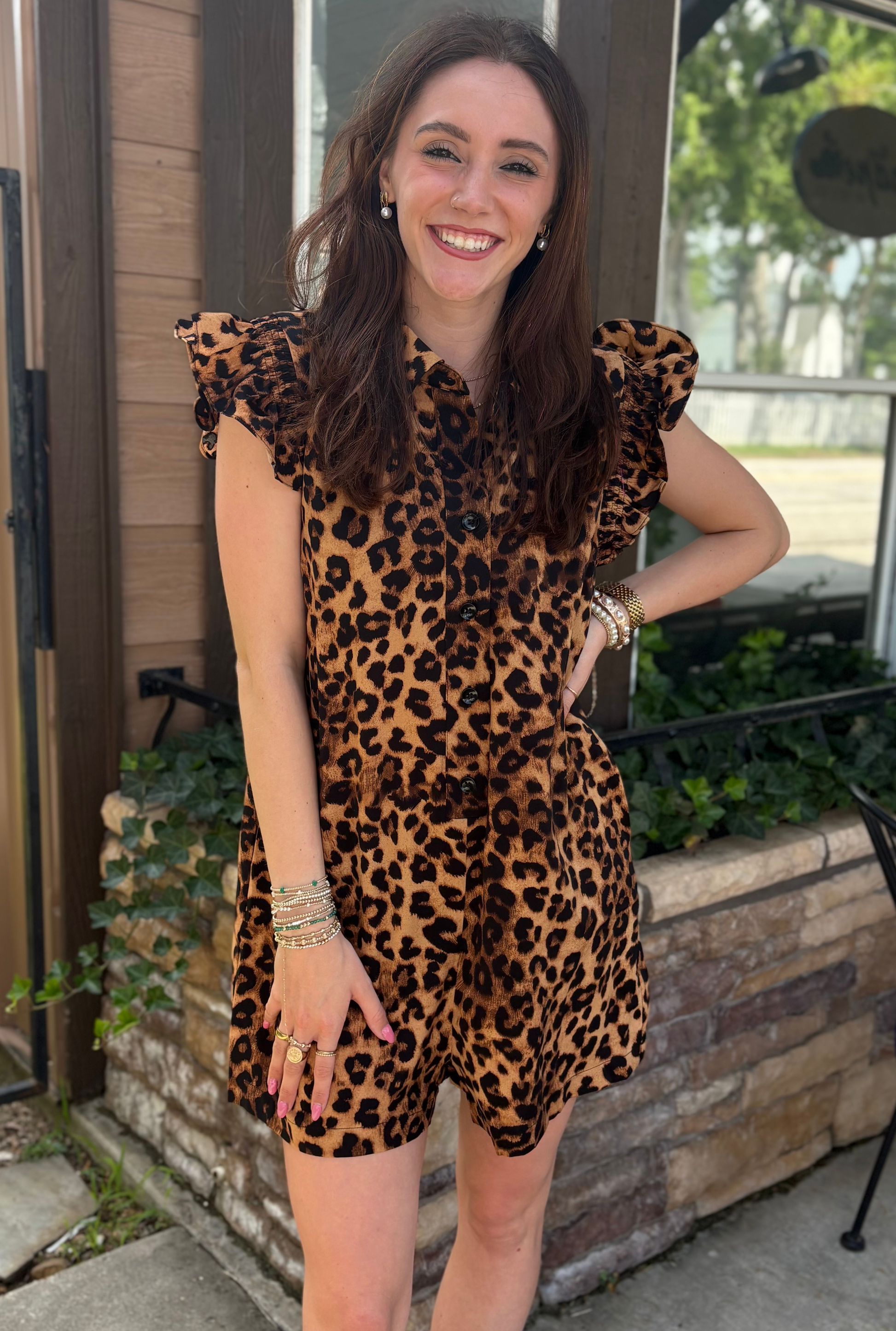 LEOPARD ROMPER