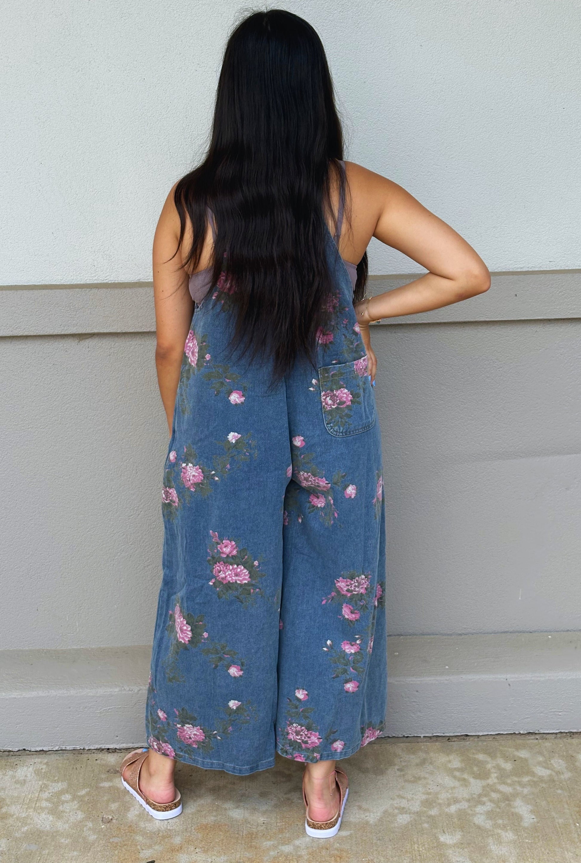 VINTAGE FLORAL OVERALLS