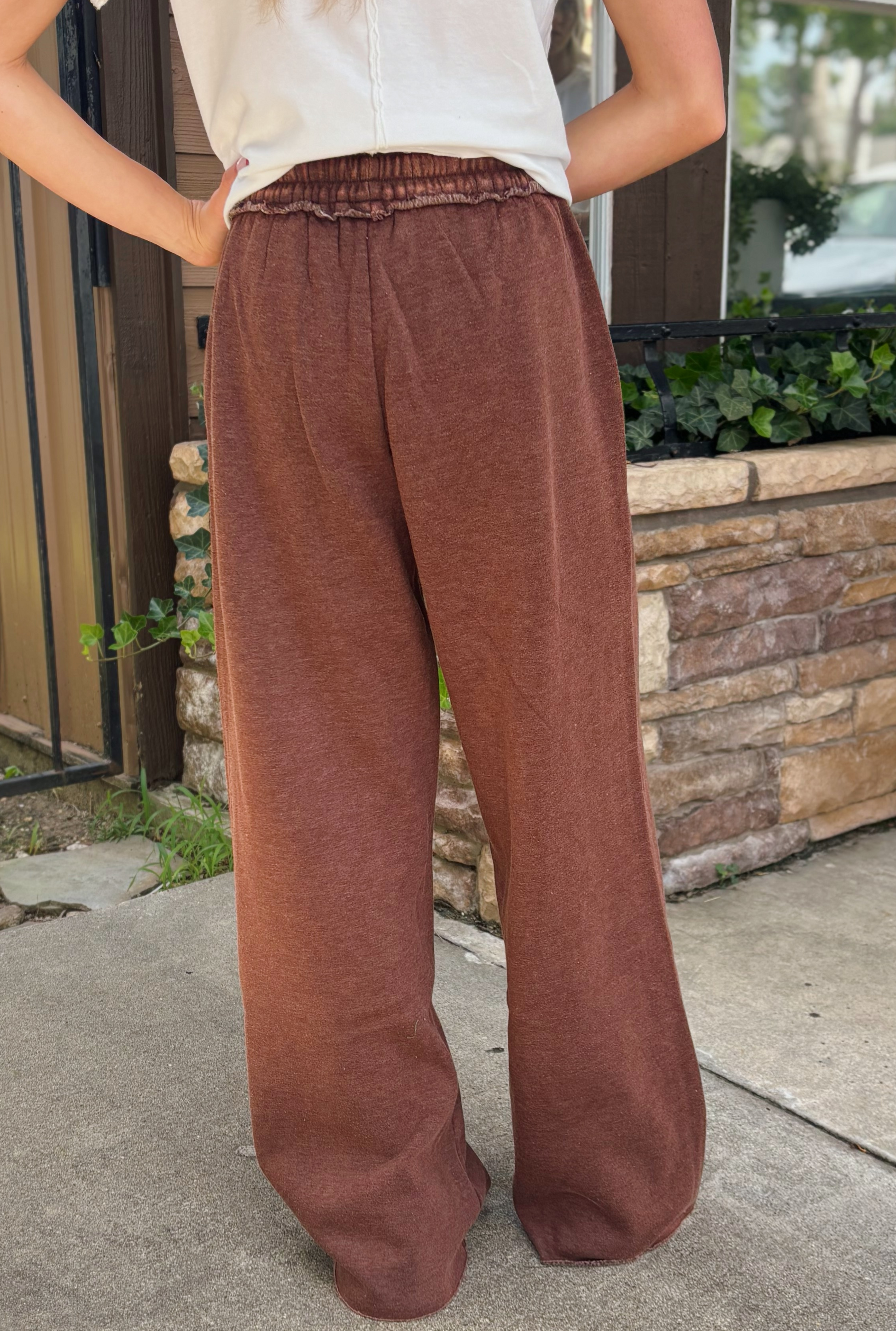 MAHOGANY PALAZZO PANTS