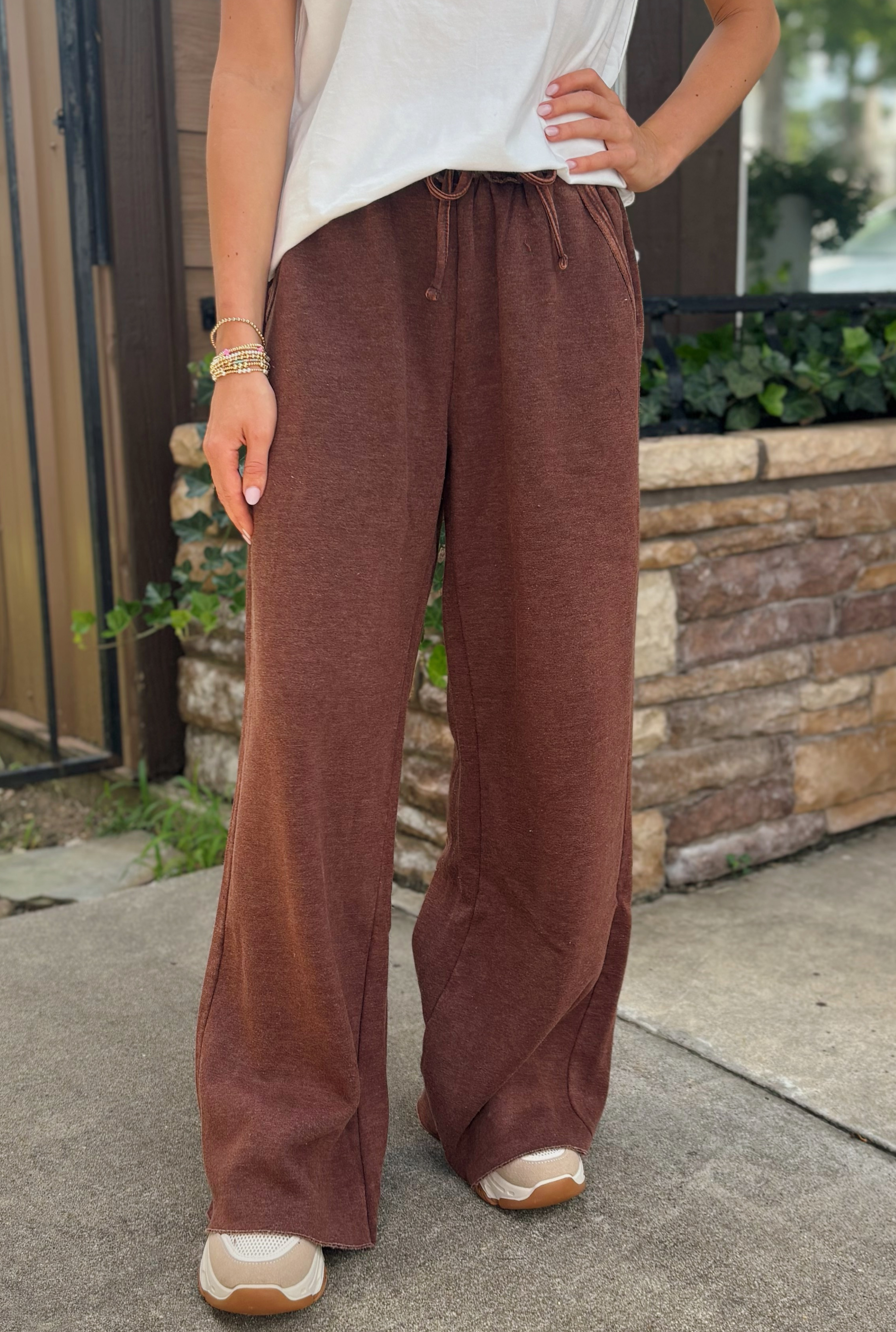 MAHOGANY PALAZZO PANTS