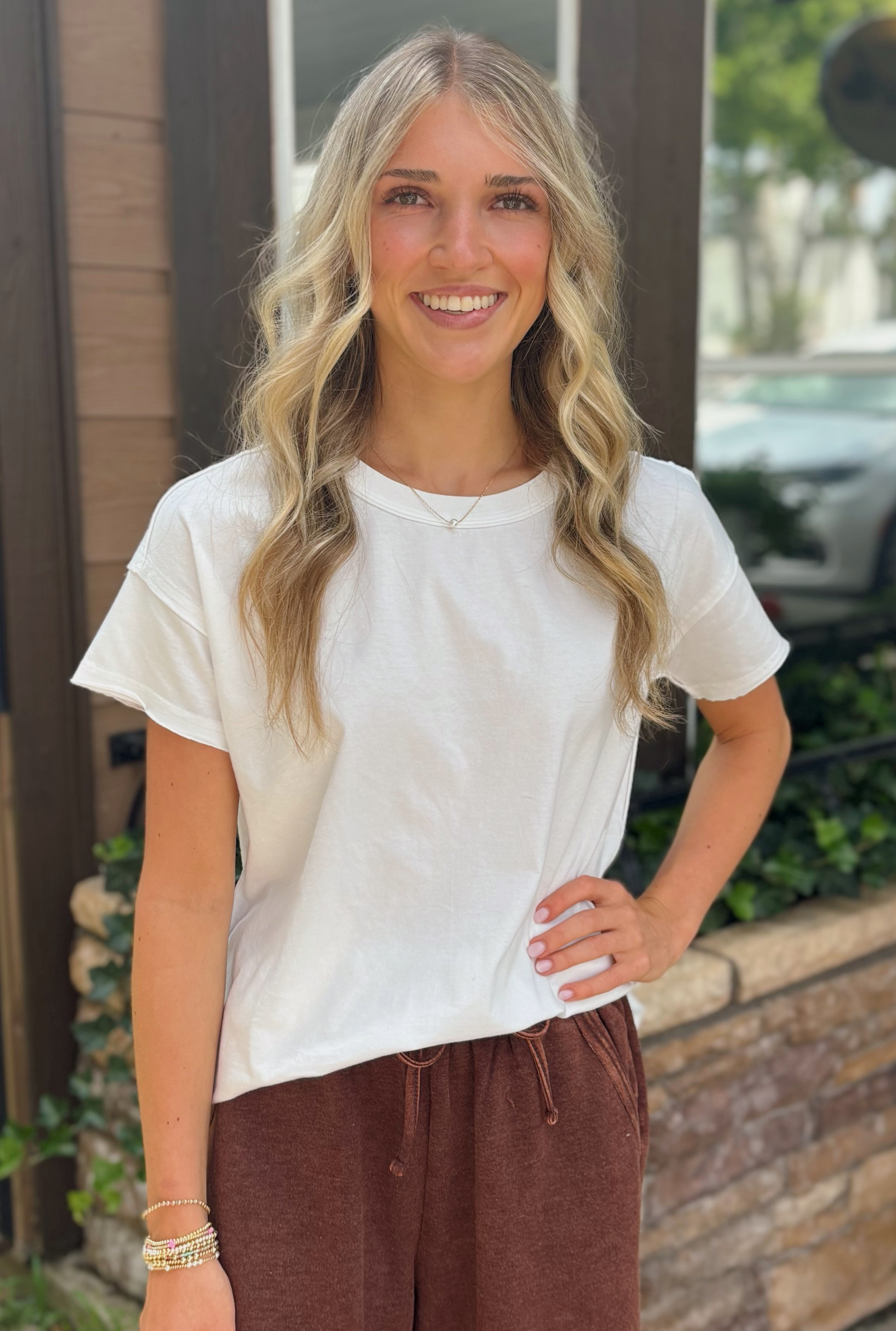 WHITE SALLY TOP