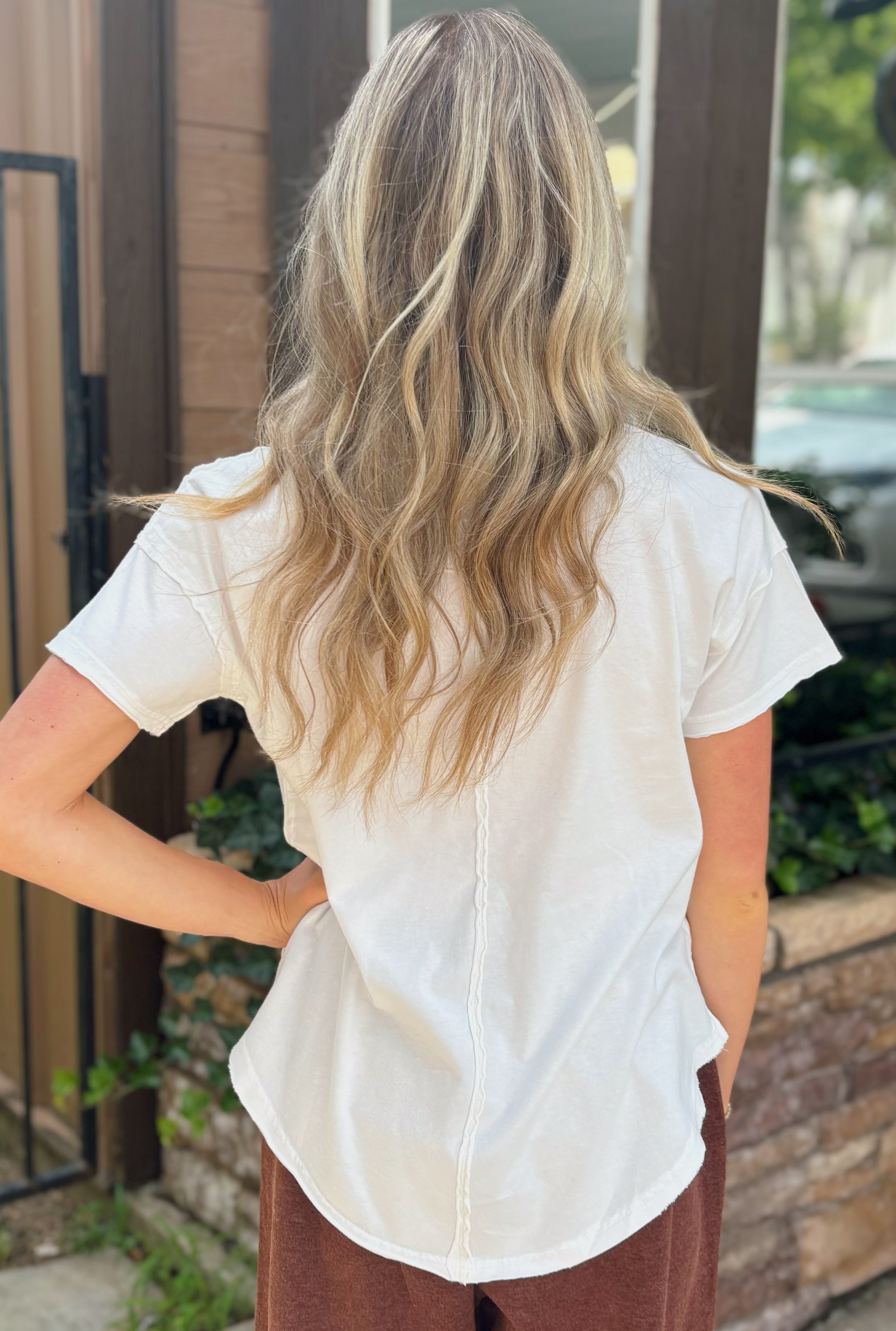 WHITE SALLY TOP