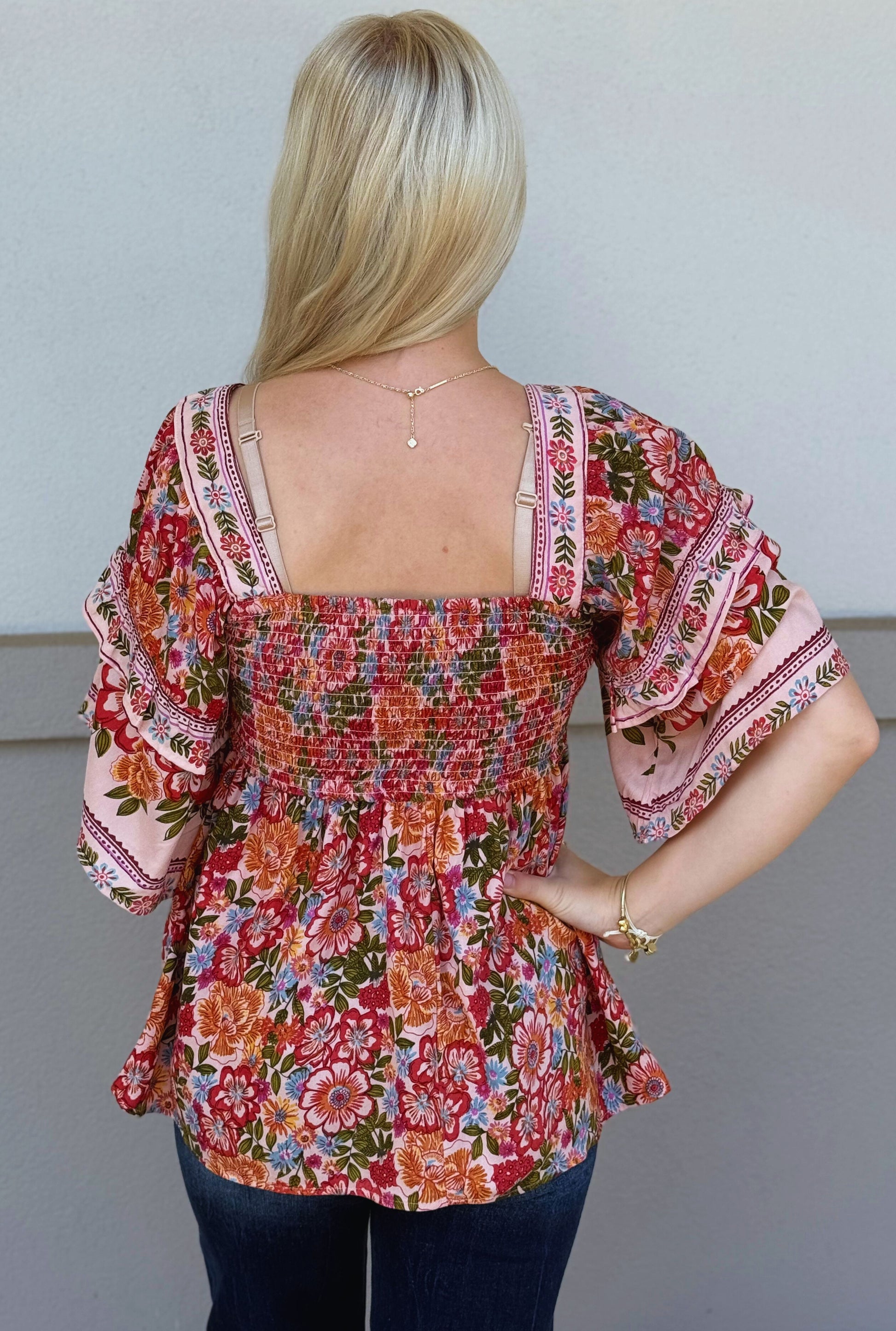 WILD BLOOMS BLOUSE TOP
