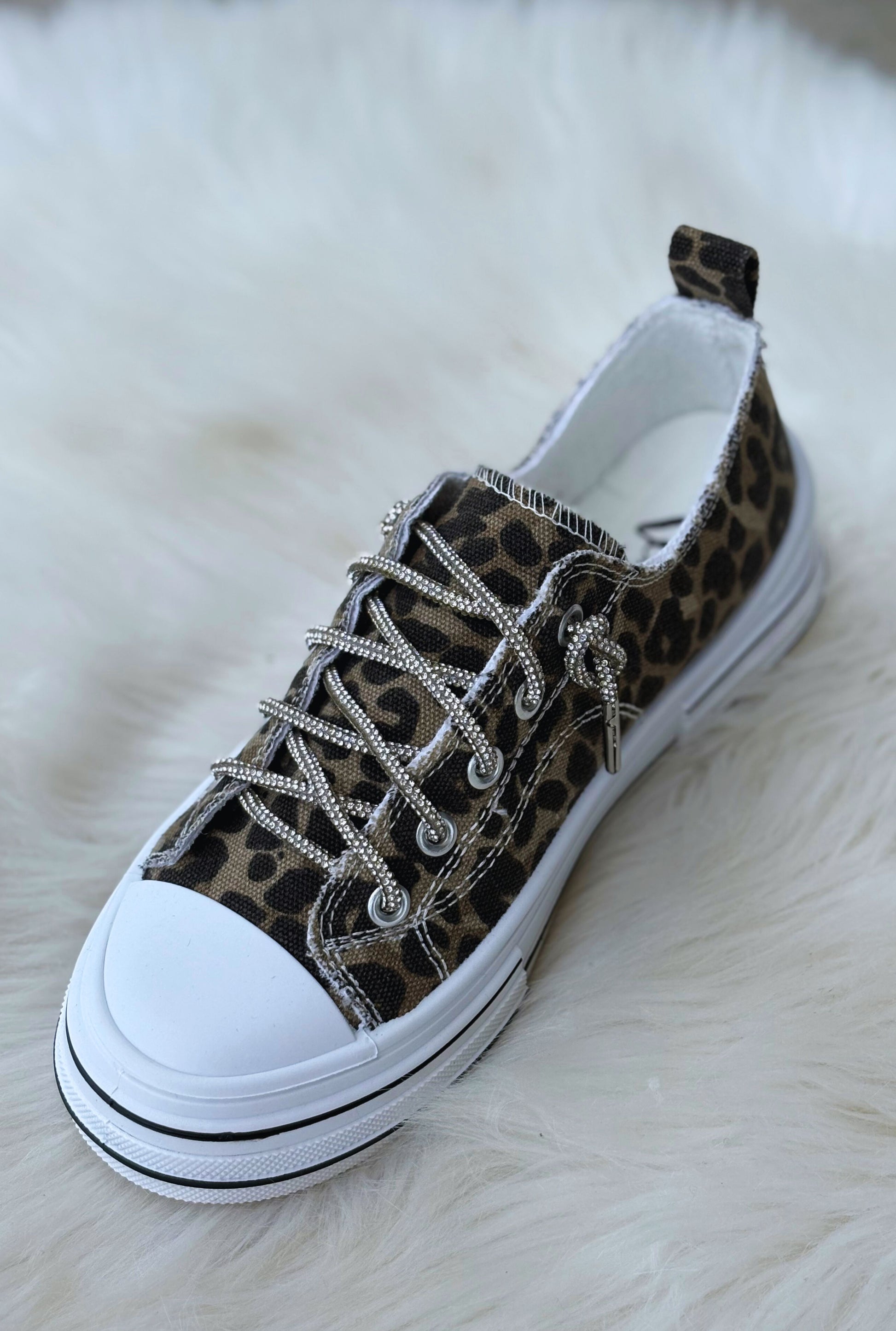 TAN LEOPARD AMAN SNEAKERS