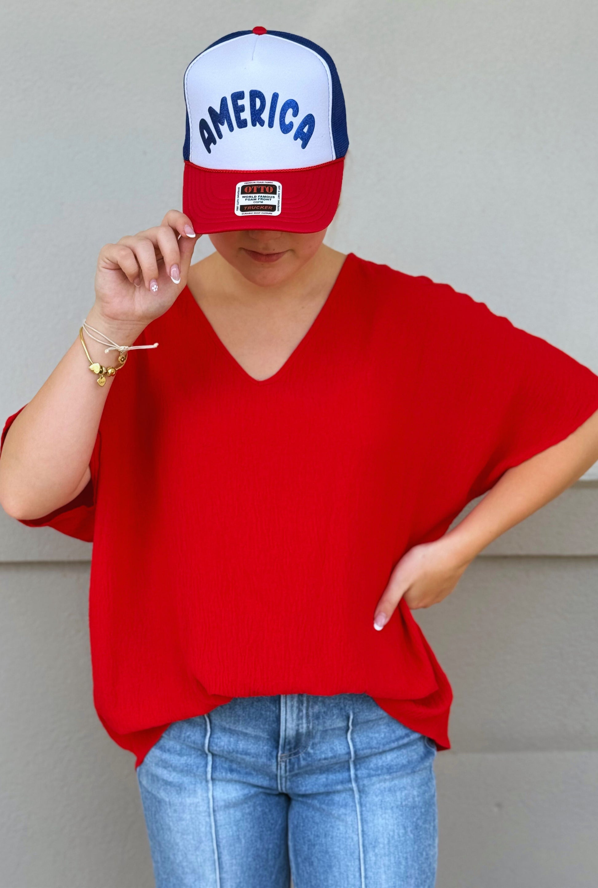 RED ROXY TOP