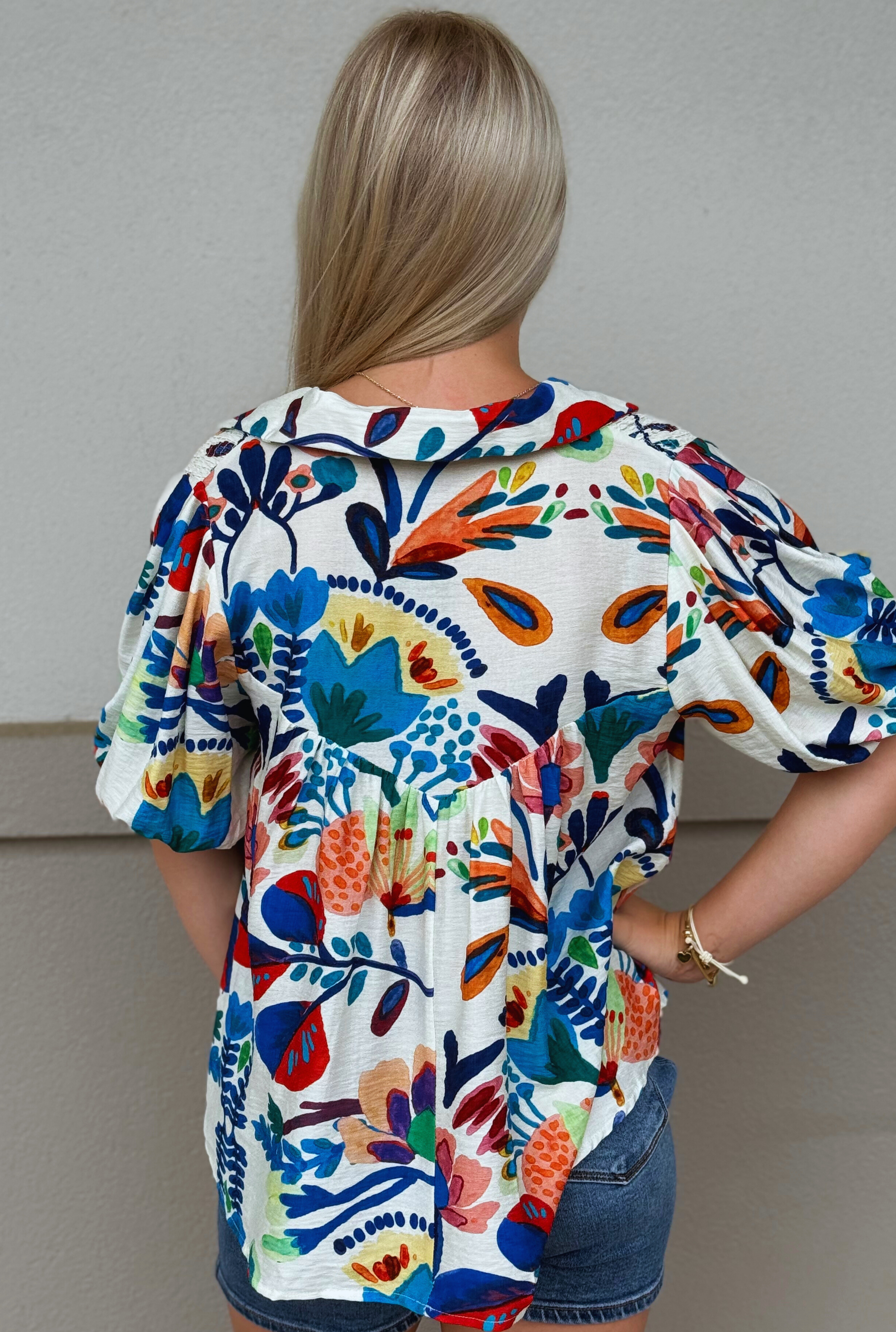 BLUE GINA TOP