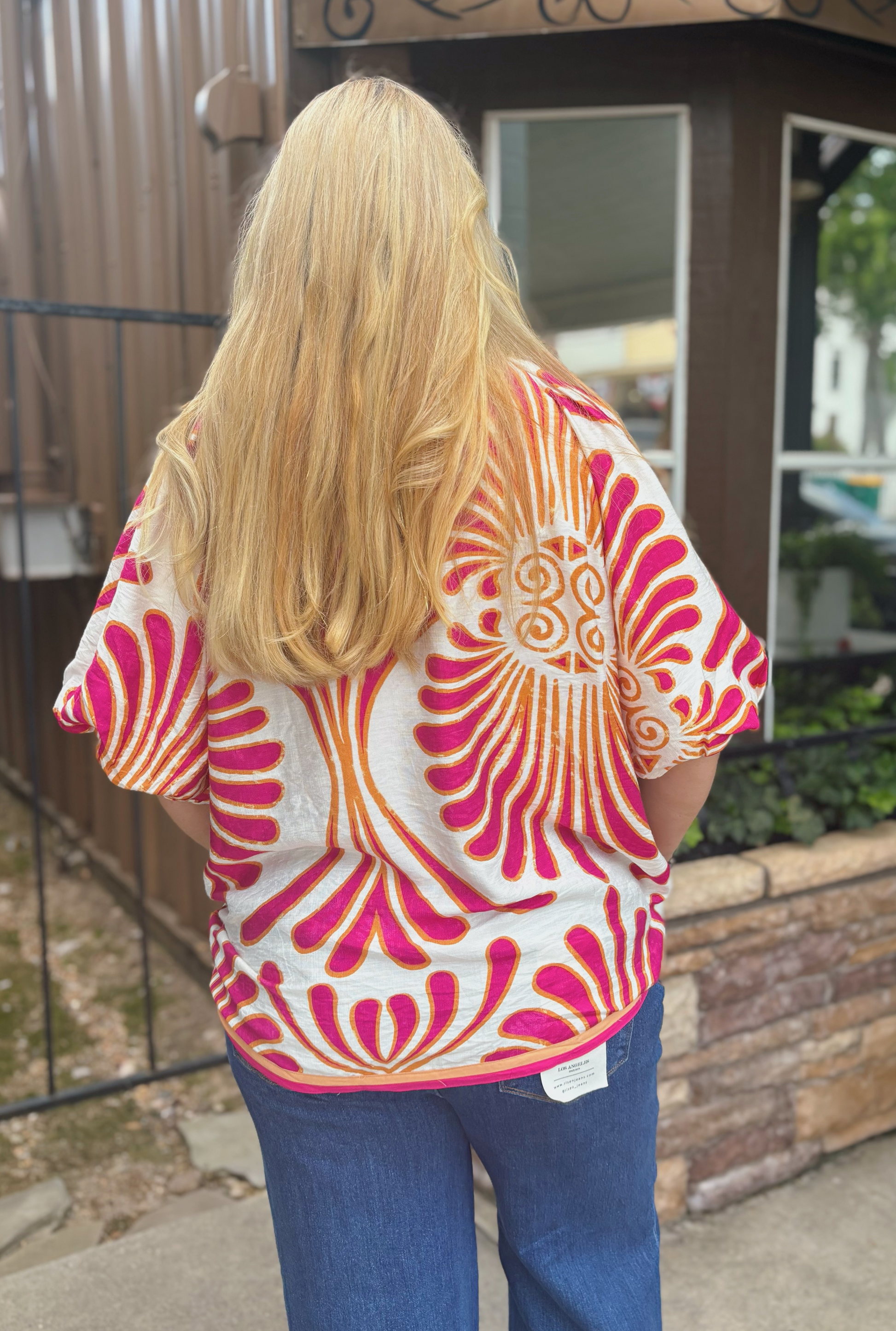 CURVY MAGENTA MARGO TOP