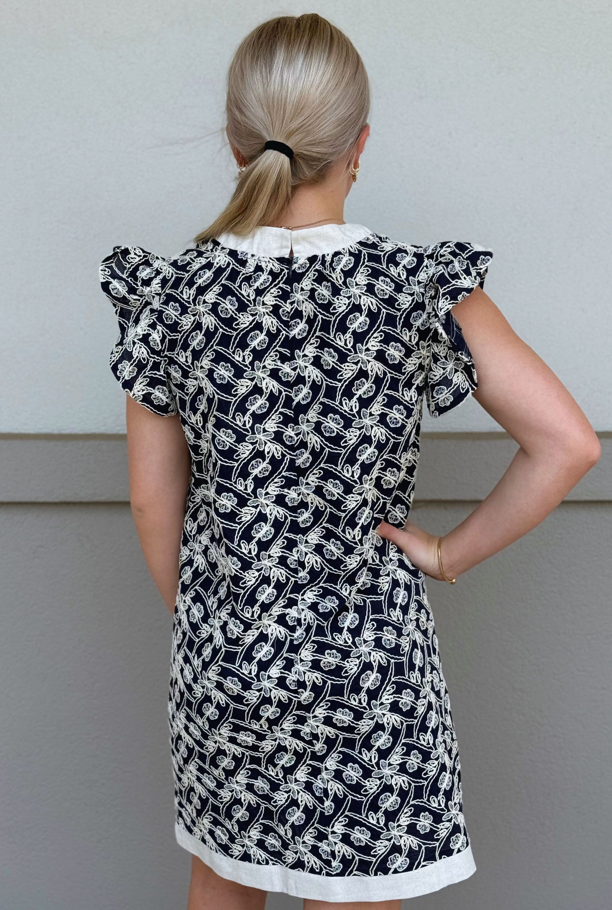 NAVY SAIL DRESS