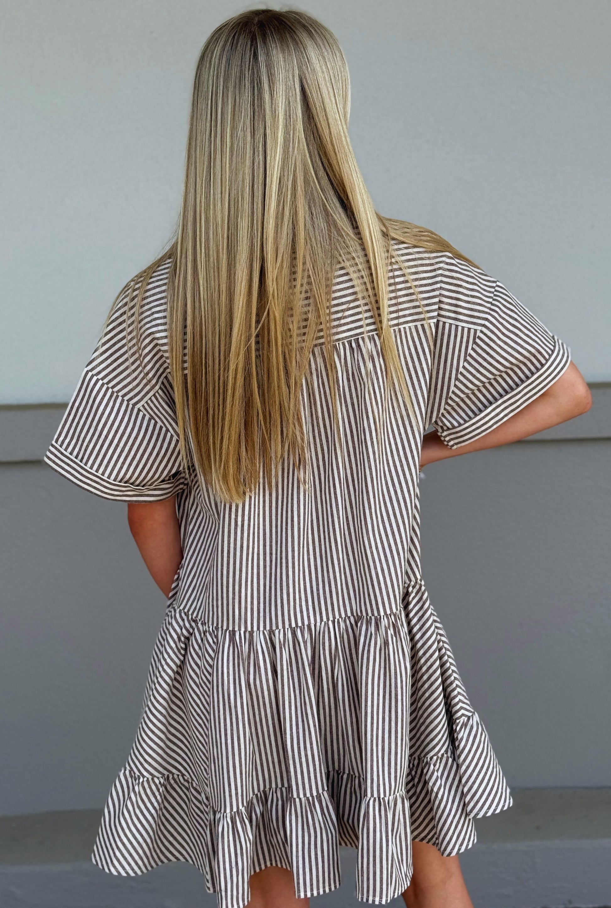 TAUPE EVELYN DRESS
