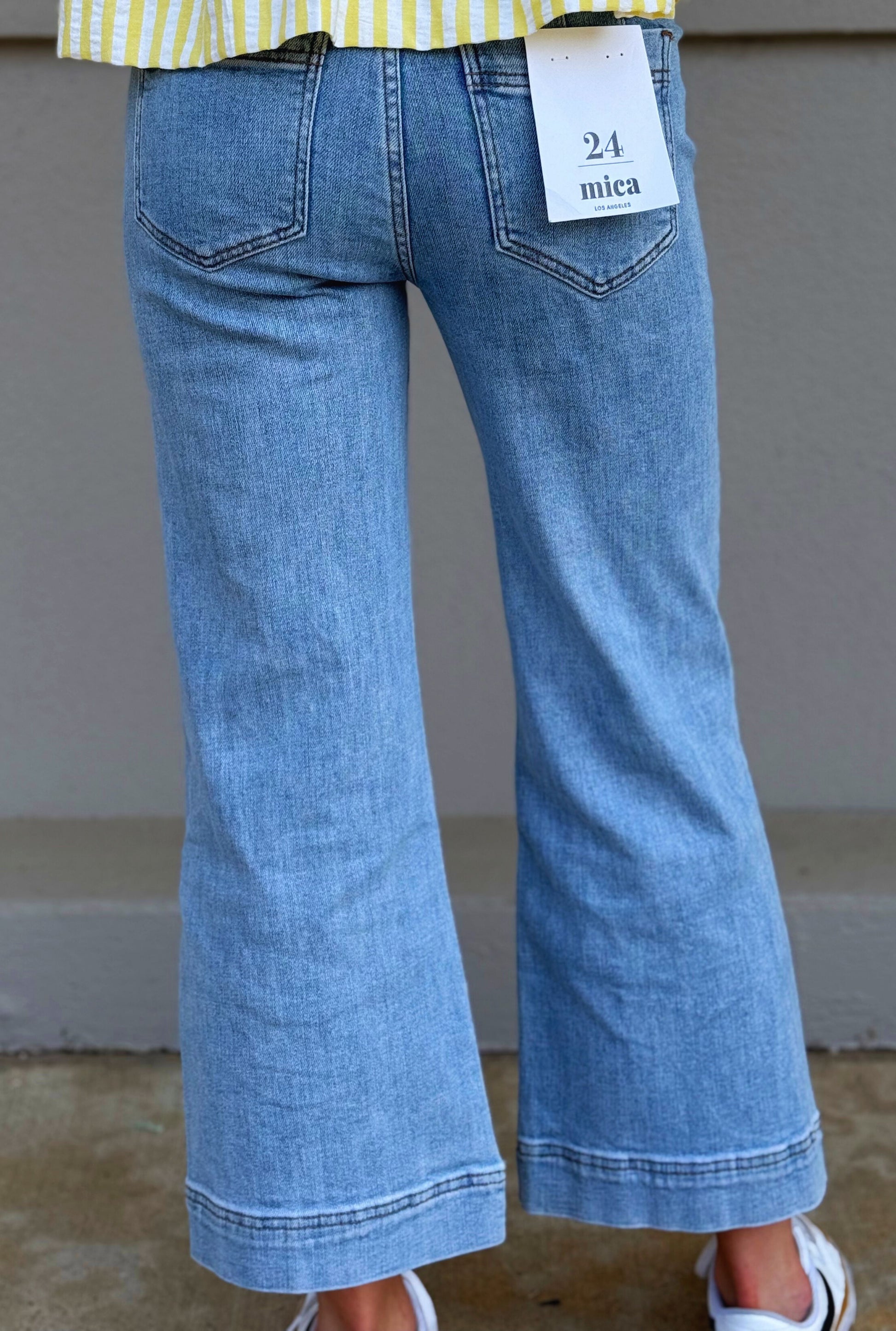 SUPER HIGH RISE WIDE CROP JEANS