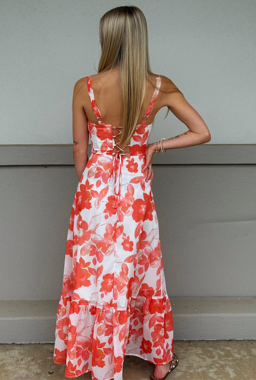 ORANGE SUNSET DREAMER DRESS