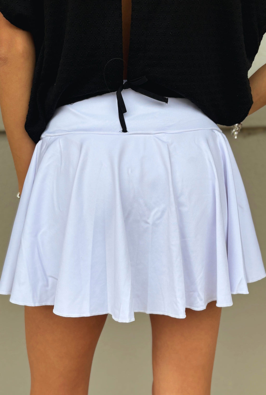 WHITE TENNIS SKIRT