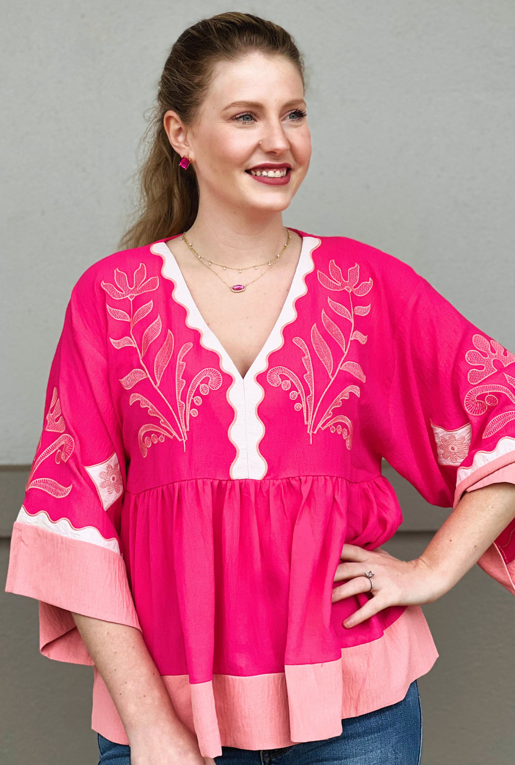 PINK PERFECT BOHO TOP