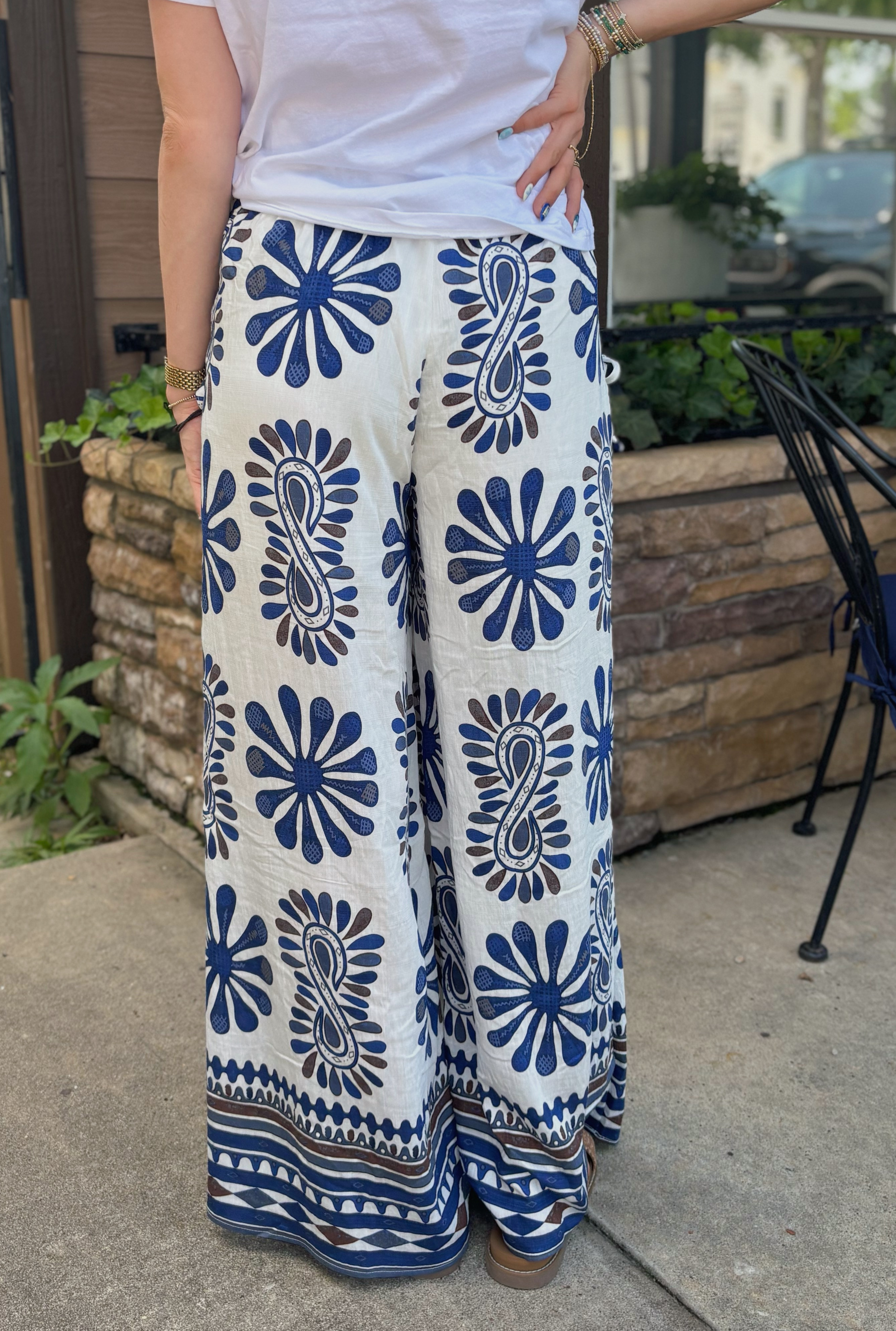 NAVY NANCY PANTS
