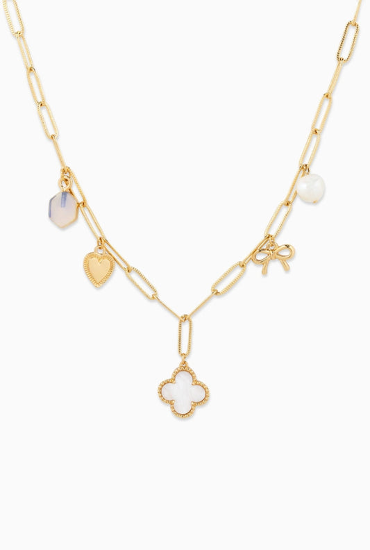 Clover Multi Charm Necklace