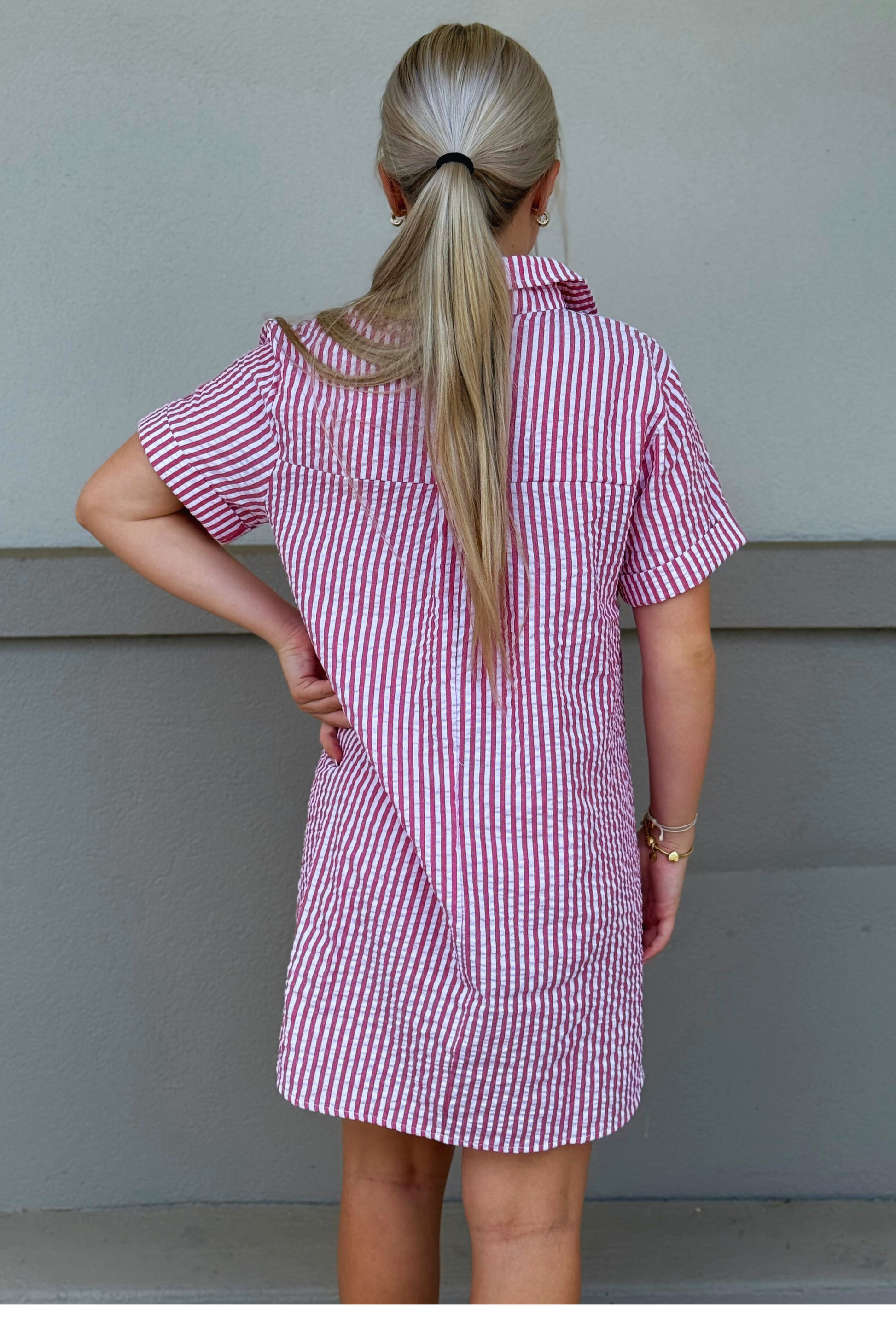 RED SUMMER BLISS DRESS