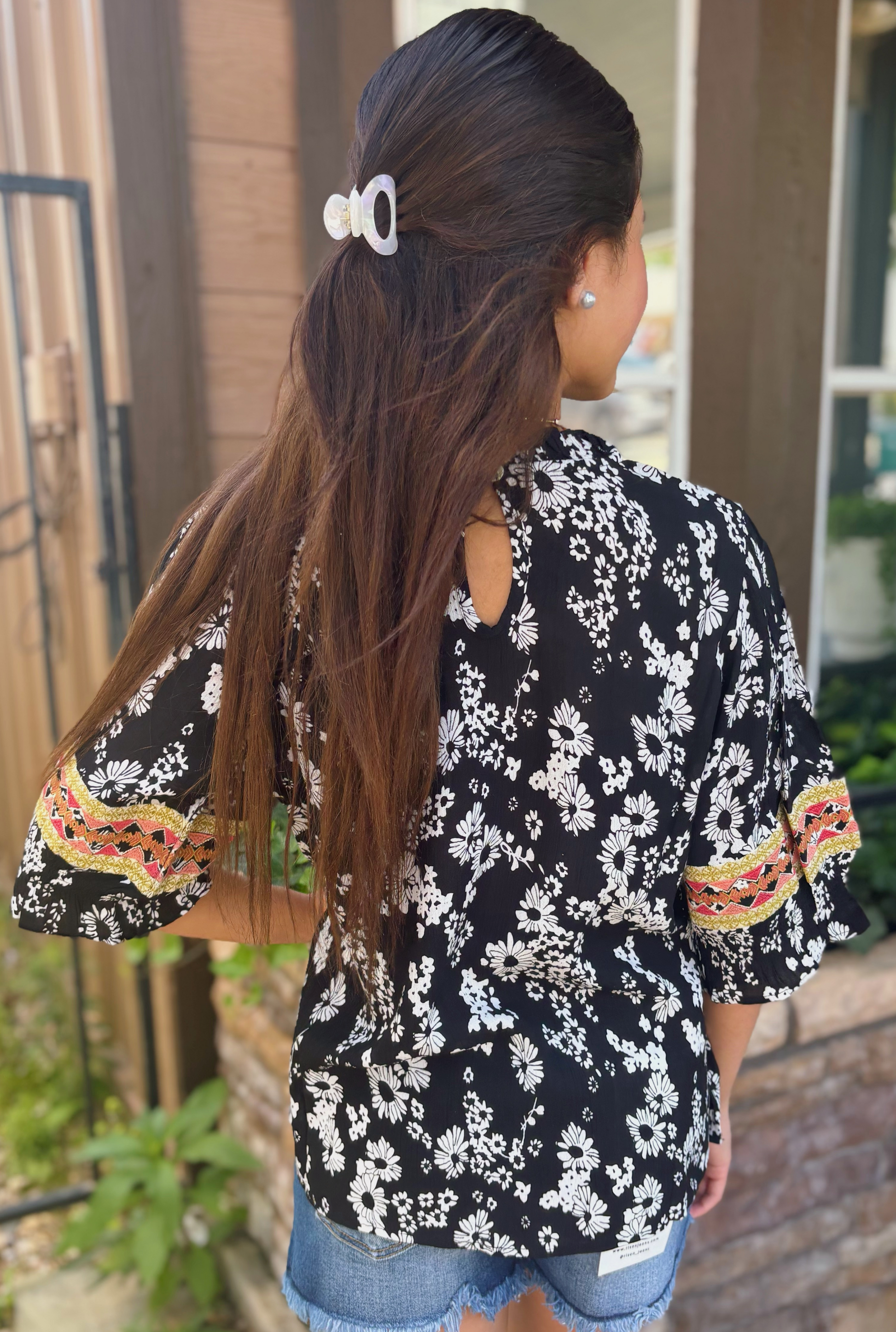 BLACK BOHO PERFECT TOP
