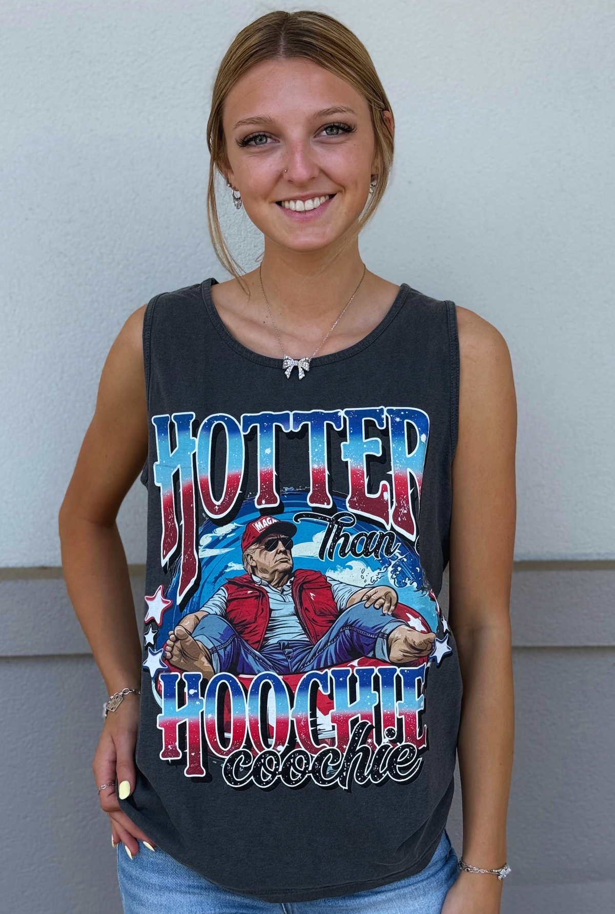 TRUMP FLOAT GRAPHIC TANK – Six Shooter Junction Boutique