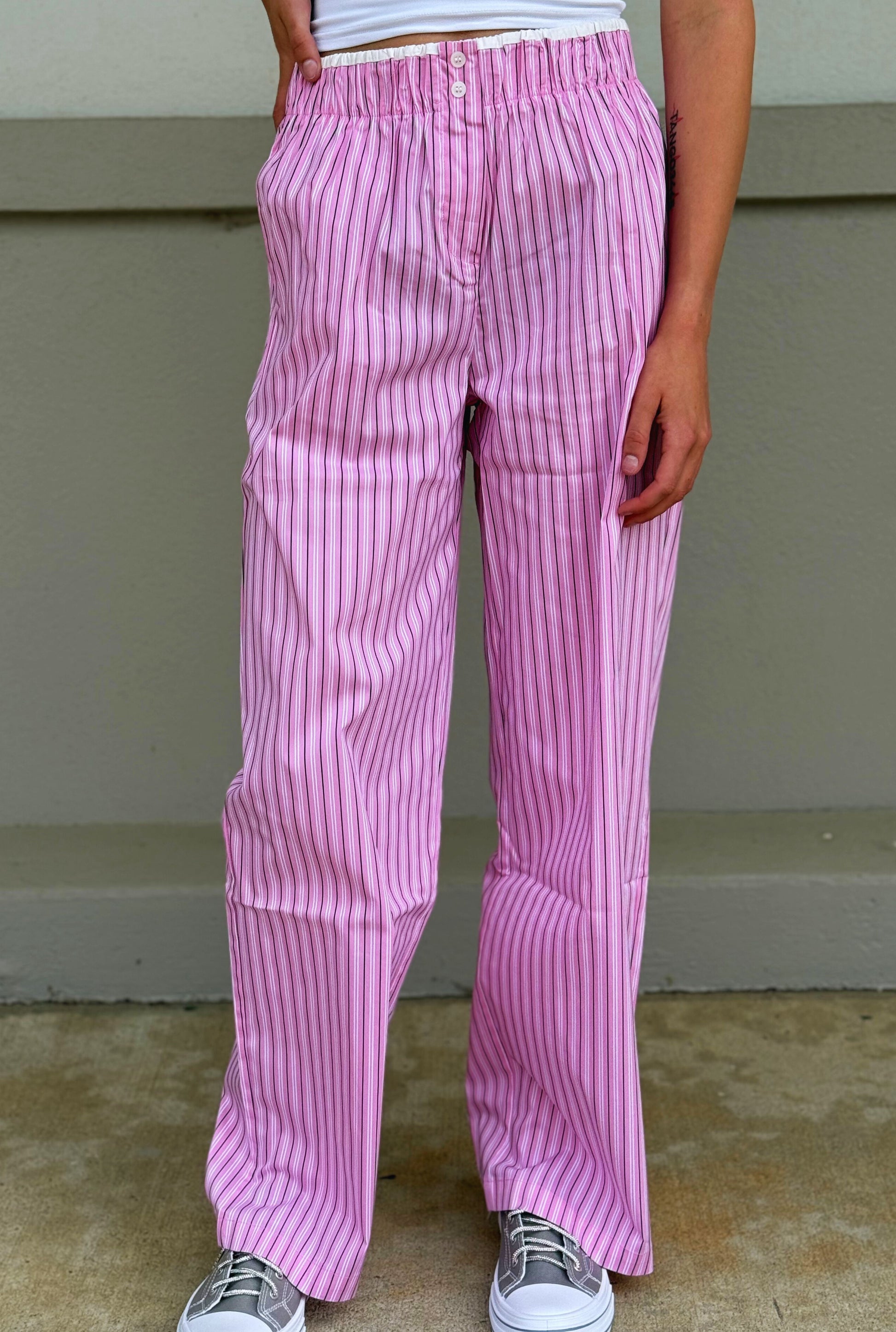 PINK BOXER PANTS