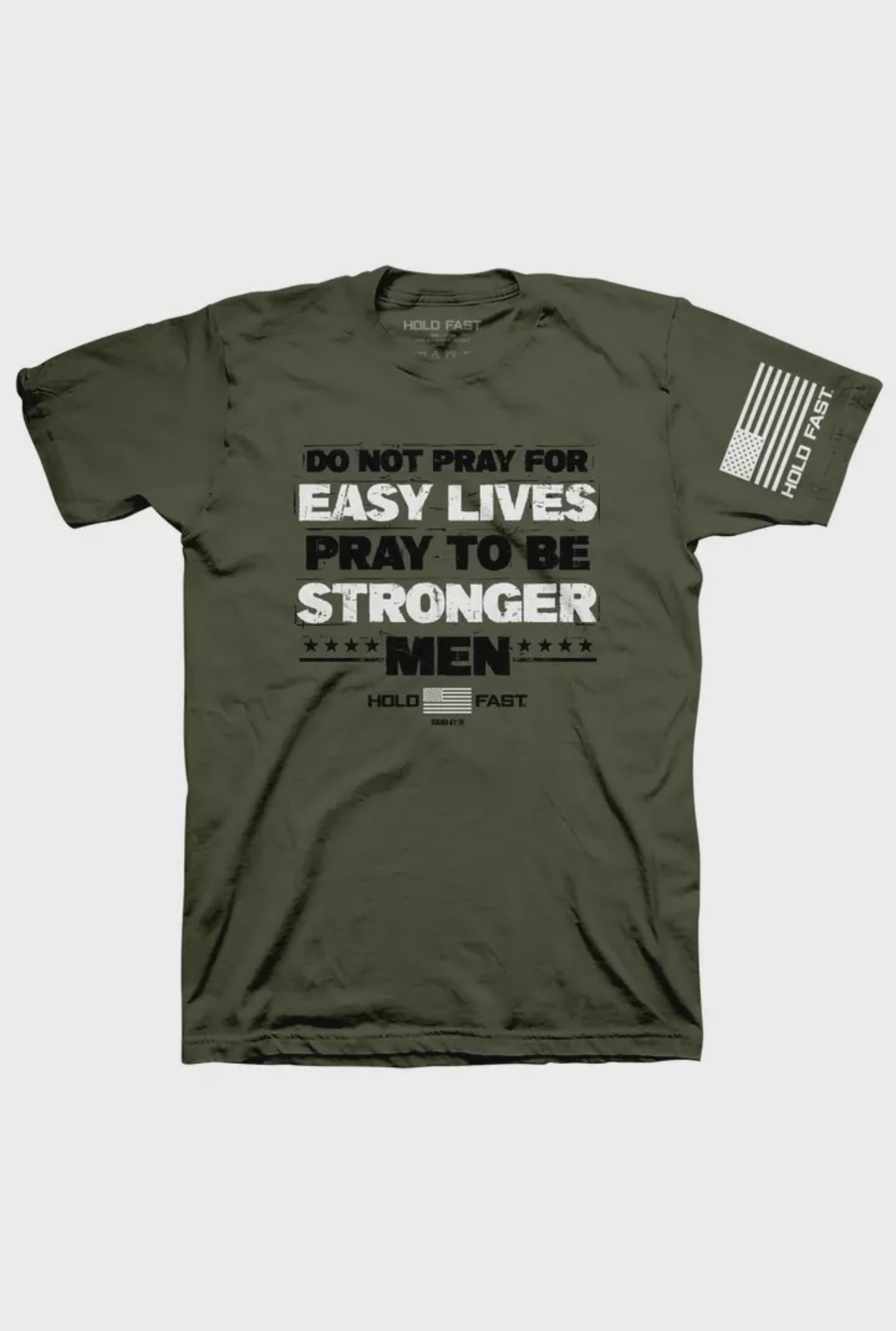 Hold Fast Mens T-Shirt Stronger Men