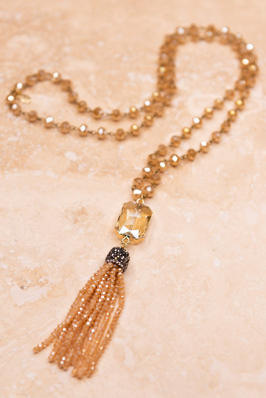 Athena Necklace Peach