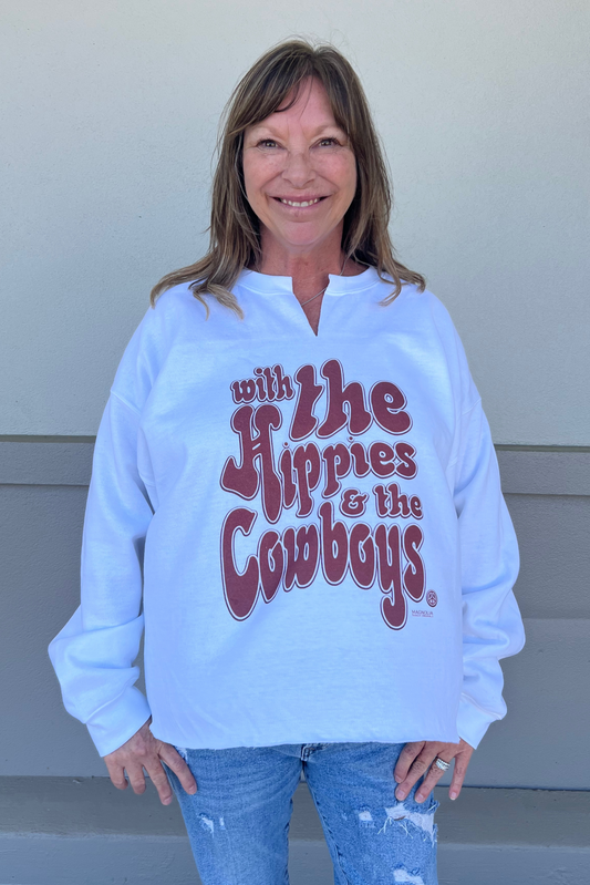 HIPPIES & COWBOYS SWEATSHIRT