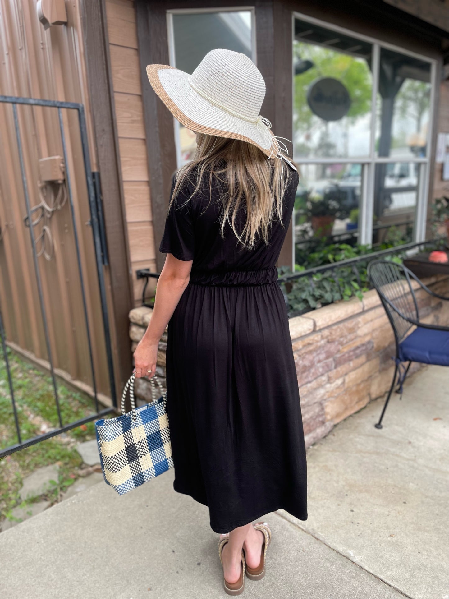 BLACK DELIGHTED DRESS