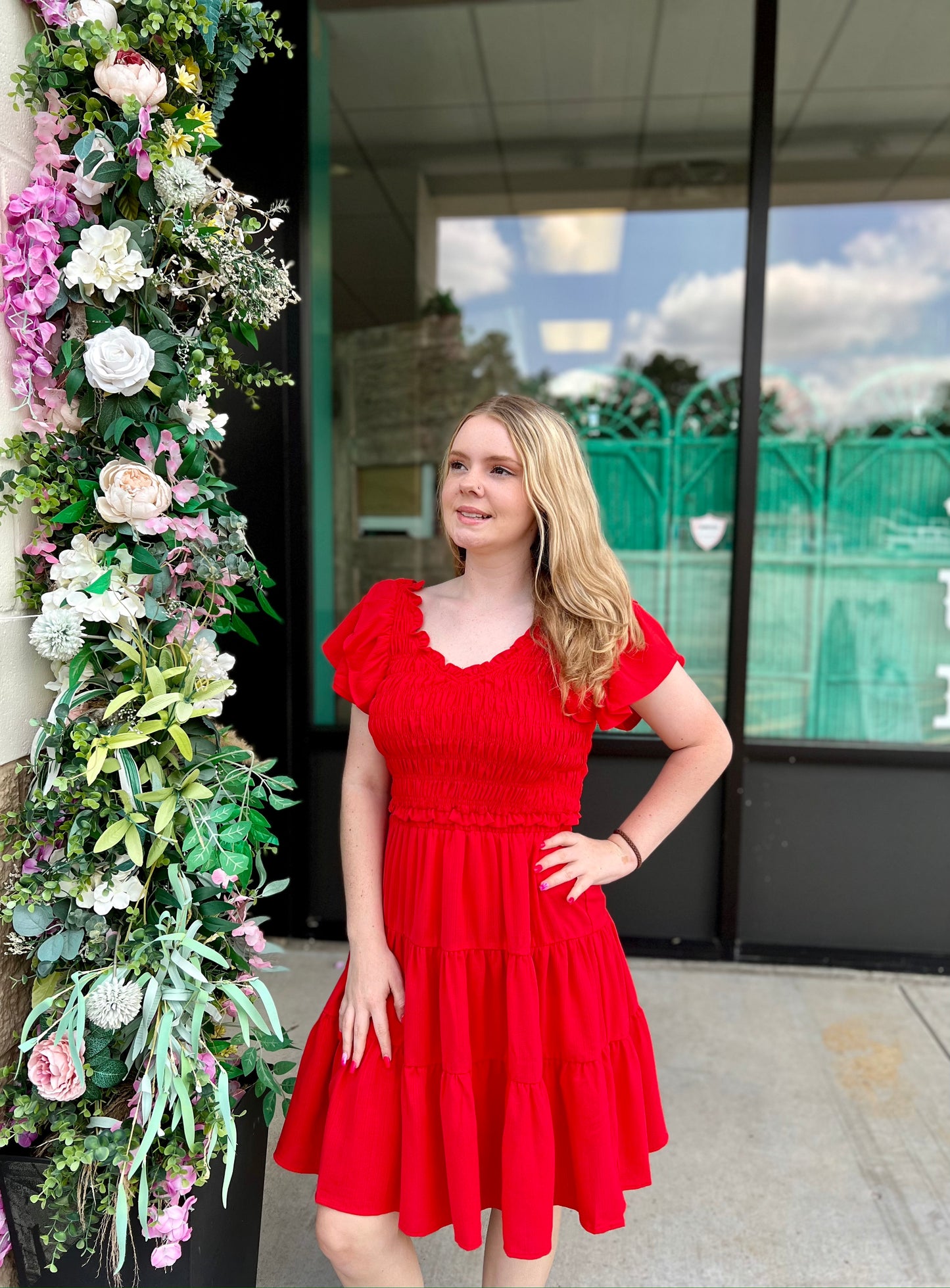 POPPY RED DRESS