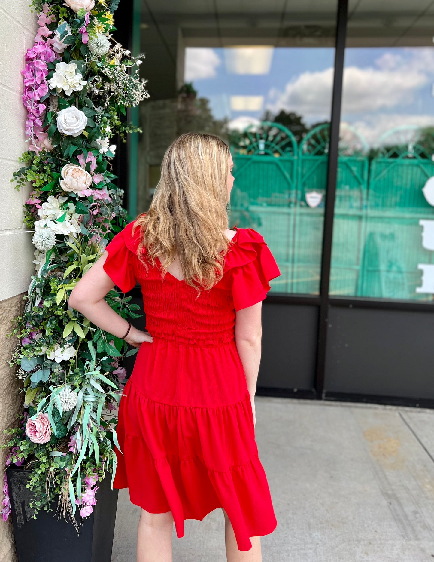 POPPY RED DRESS