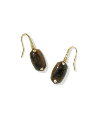BLACK LEE RIVETED DROP EARRINGS