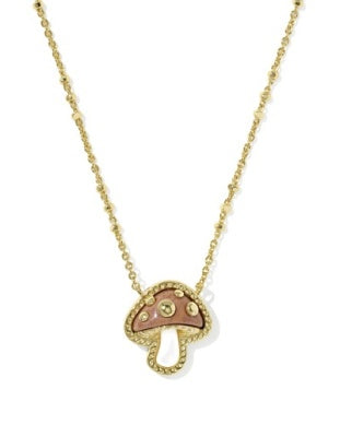 MUSHROOM SHORT PENDANT NECKLACE