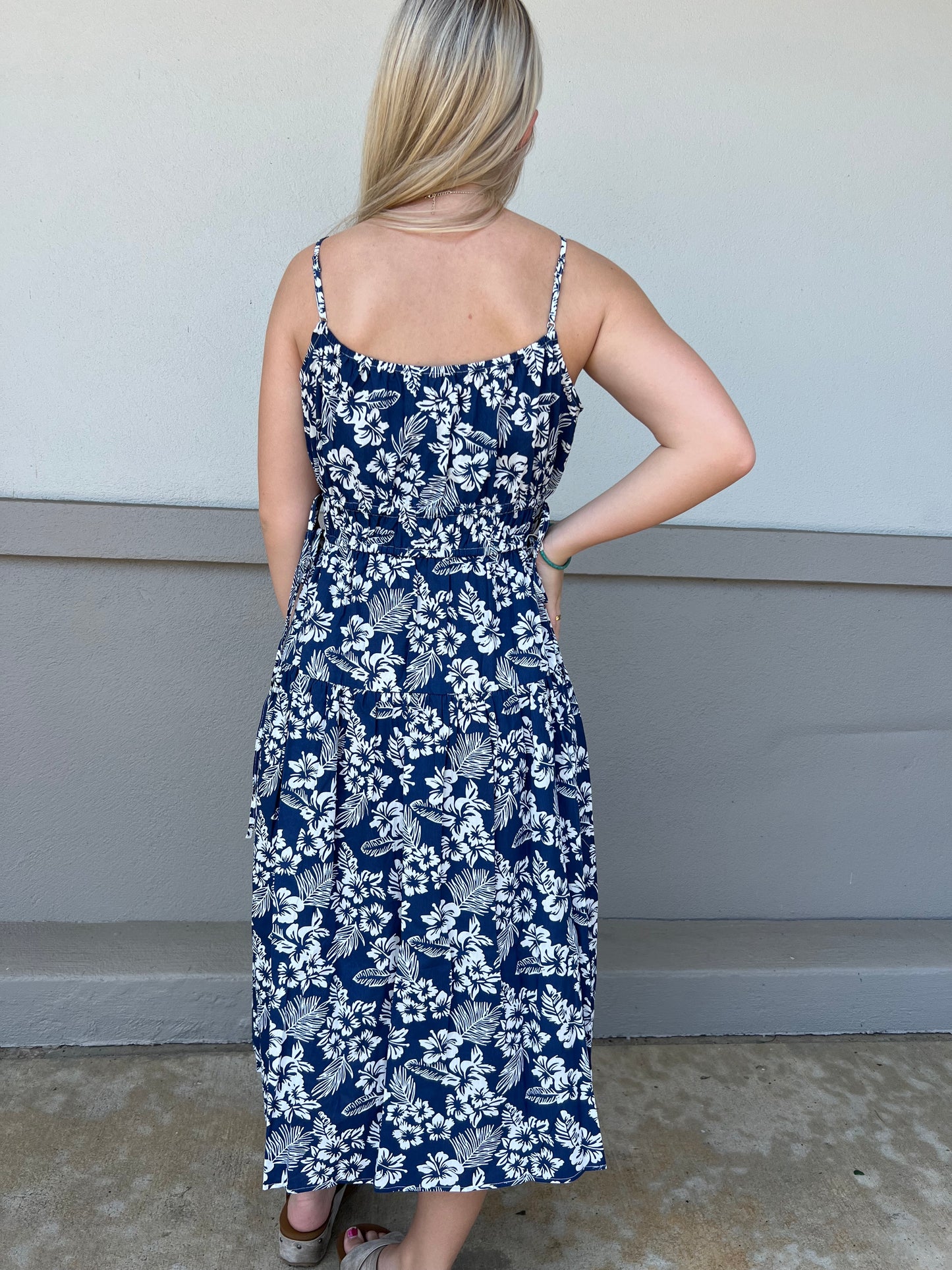 NAVY IN PARADISE DRESS