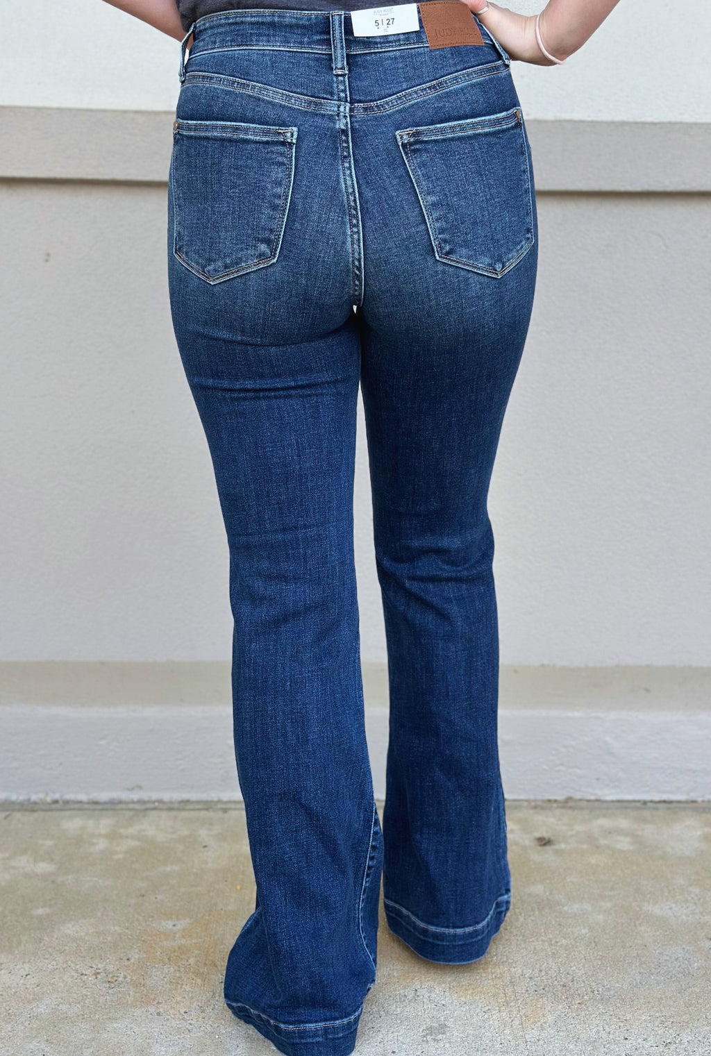 JUDY BLUE HW TROUSER FLARE JEANS