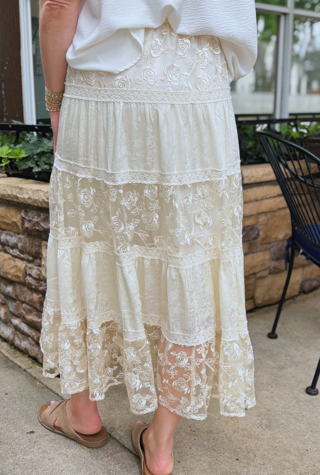 CREAM MIKAYLA SKIRT