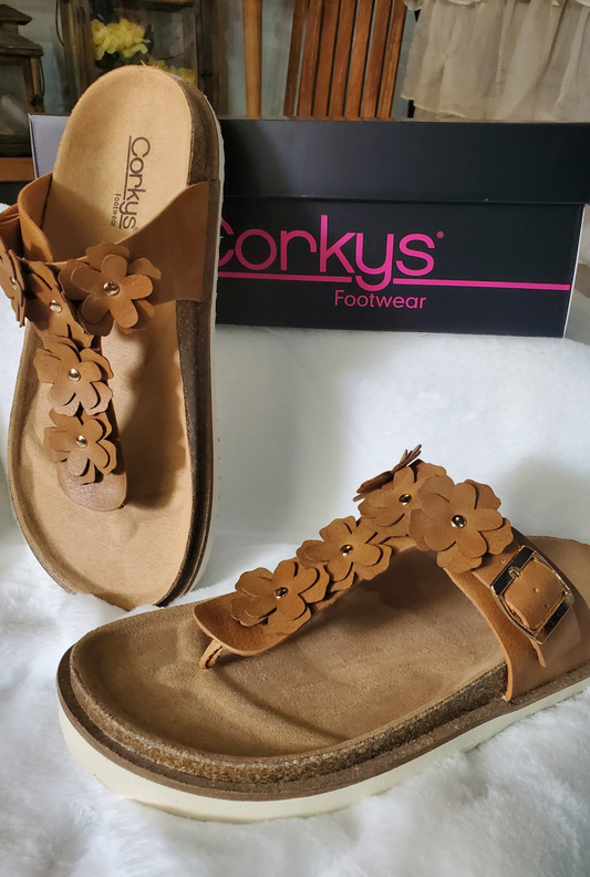 COGNAC BLESS HER HEART SANDALS