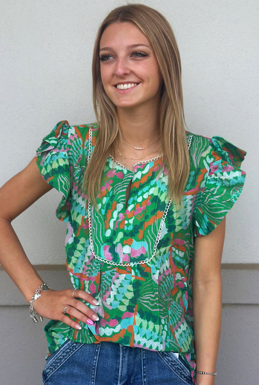 GREEN KATE TOP