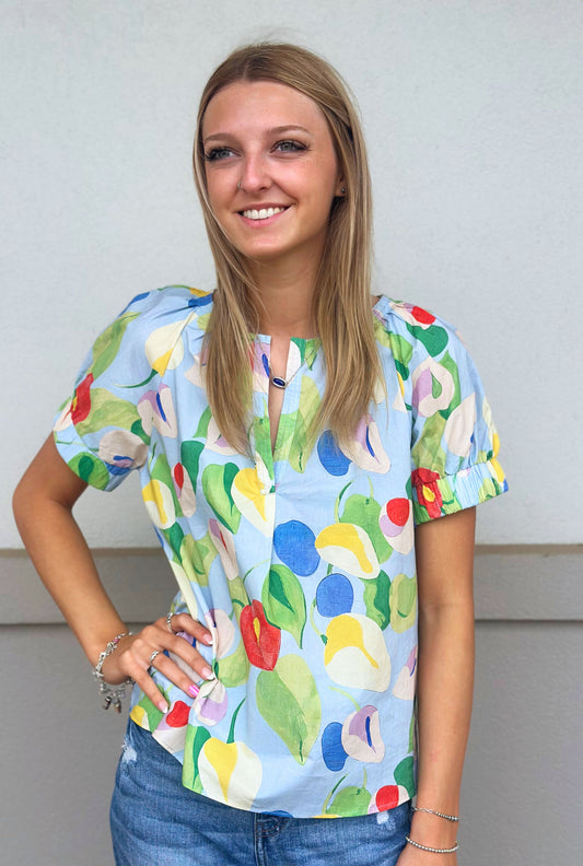 BLUE ELISA TOP