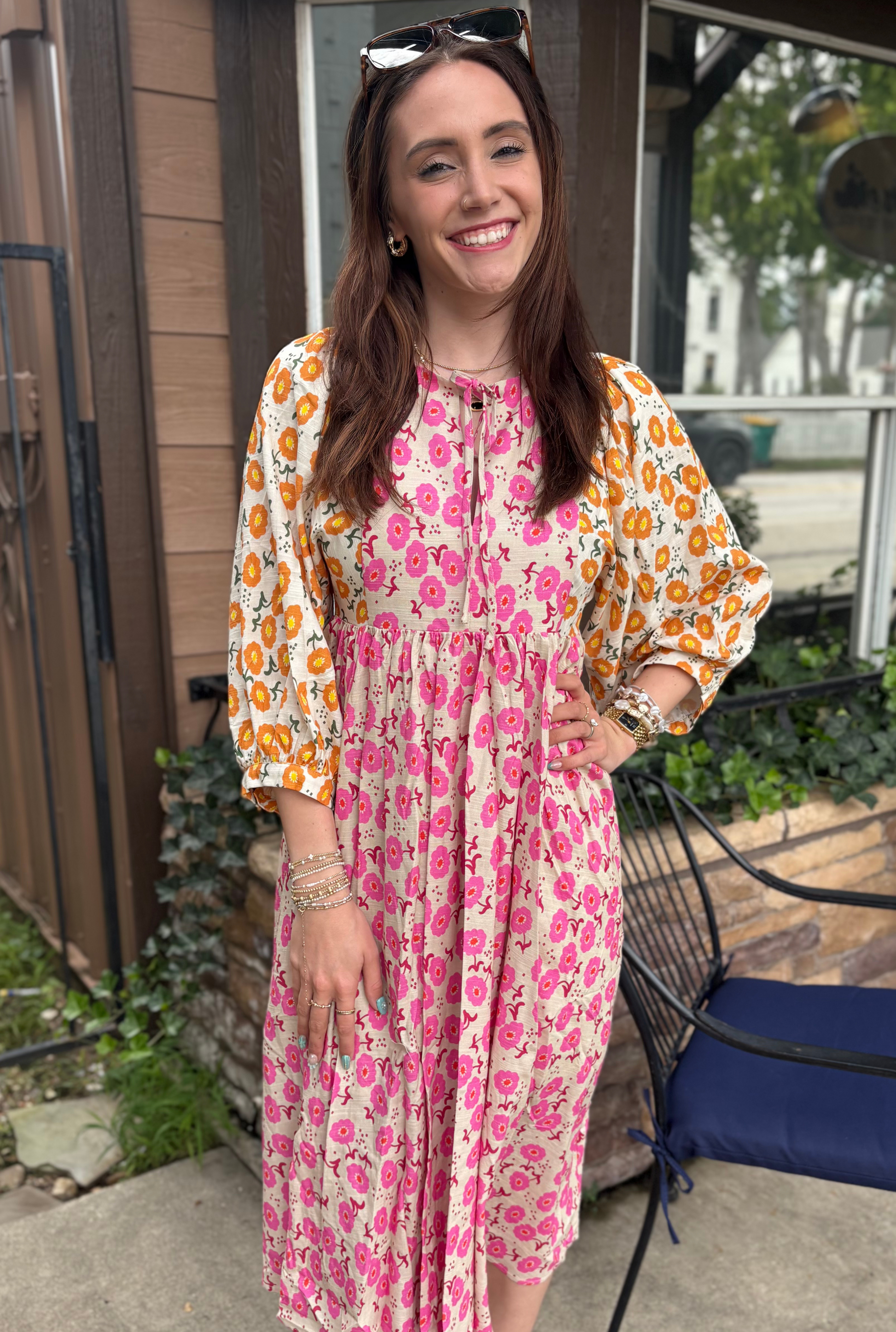 SUNSET BLOSSOM DRESS