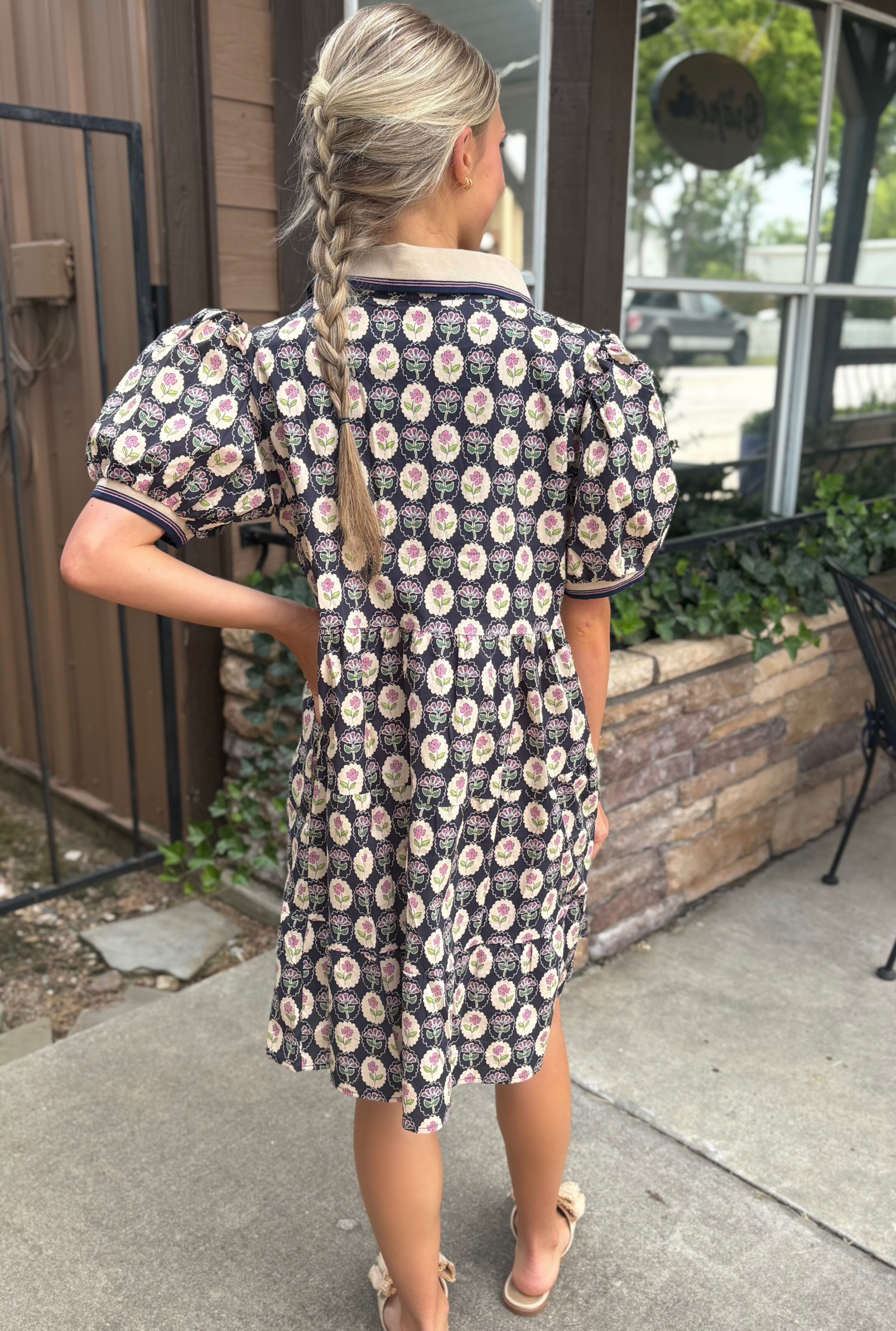 NAVY BRI DRESS