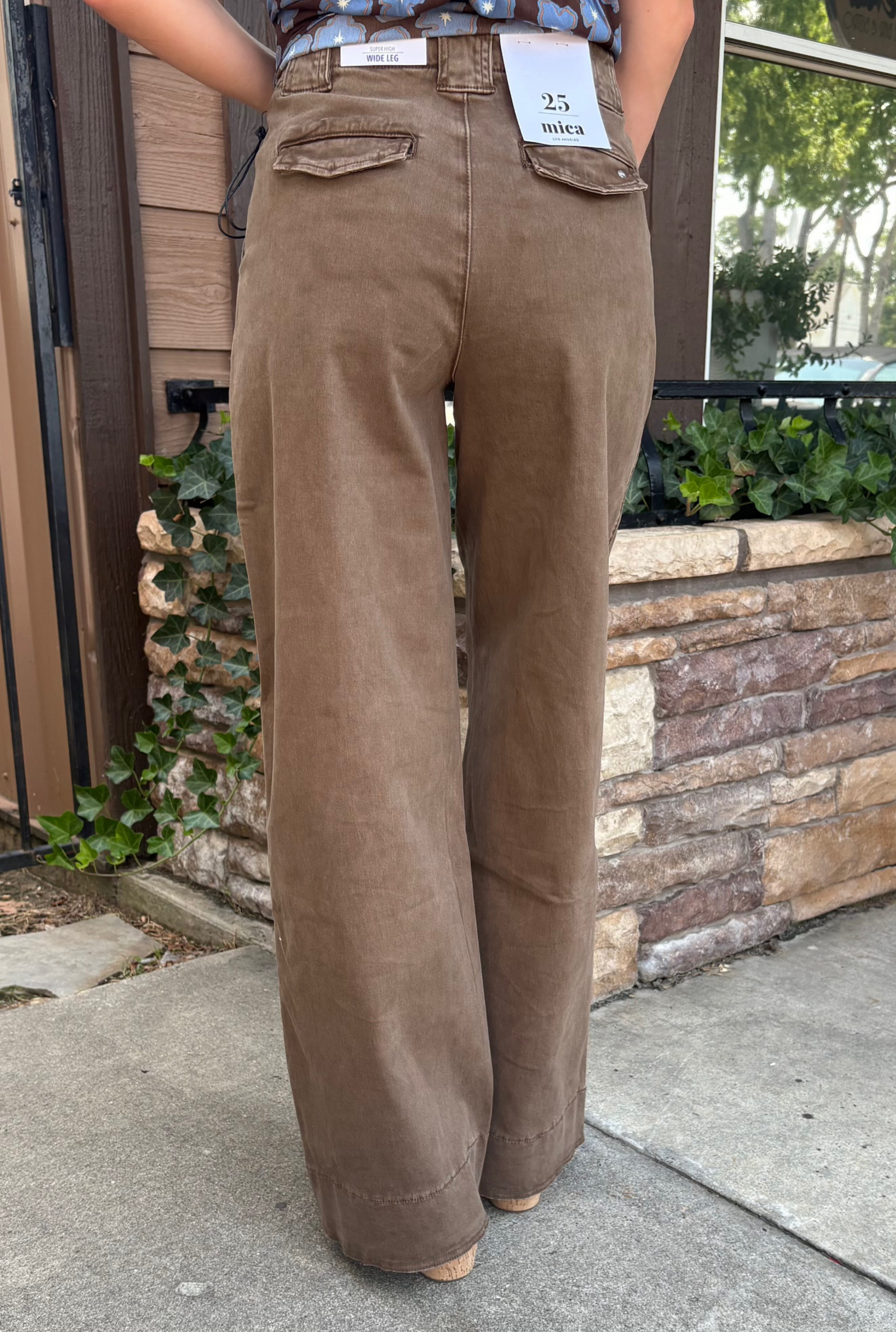 CAPPUCCINO SUPER HIGH RISE CHINO PANTS