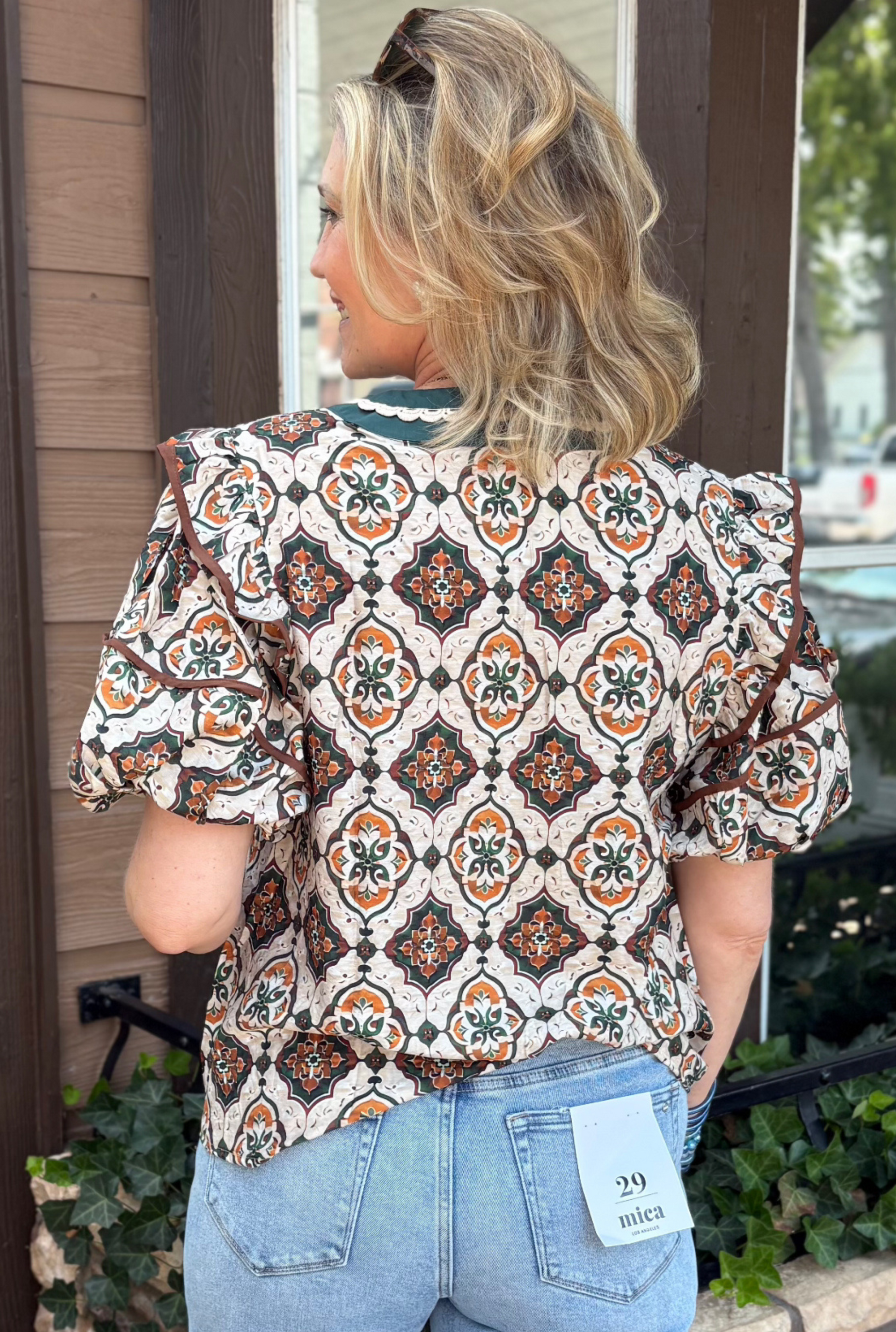 GREEN EMMA TOP
